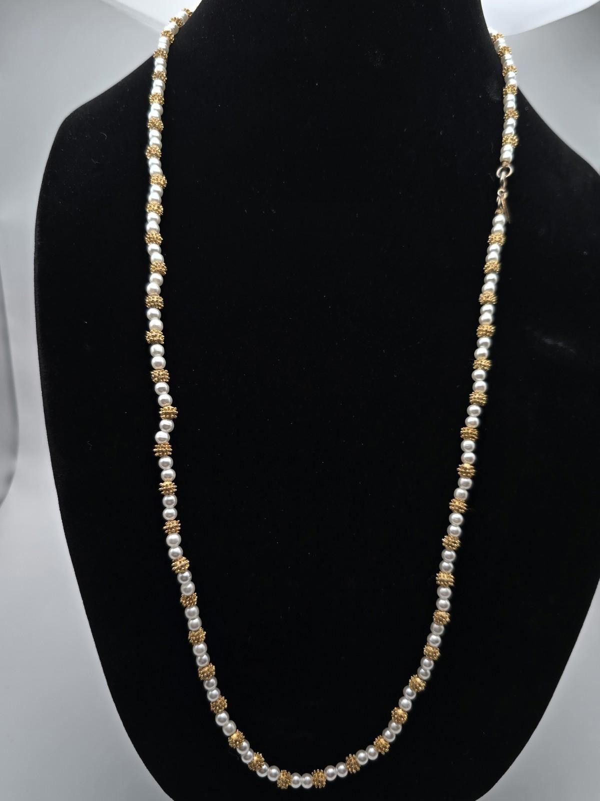 Other Les Bernard Real Pearl And Gold Plated 28" Station Necklace Size ONE SIZE - 1 Thumbnail