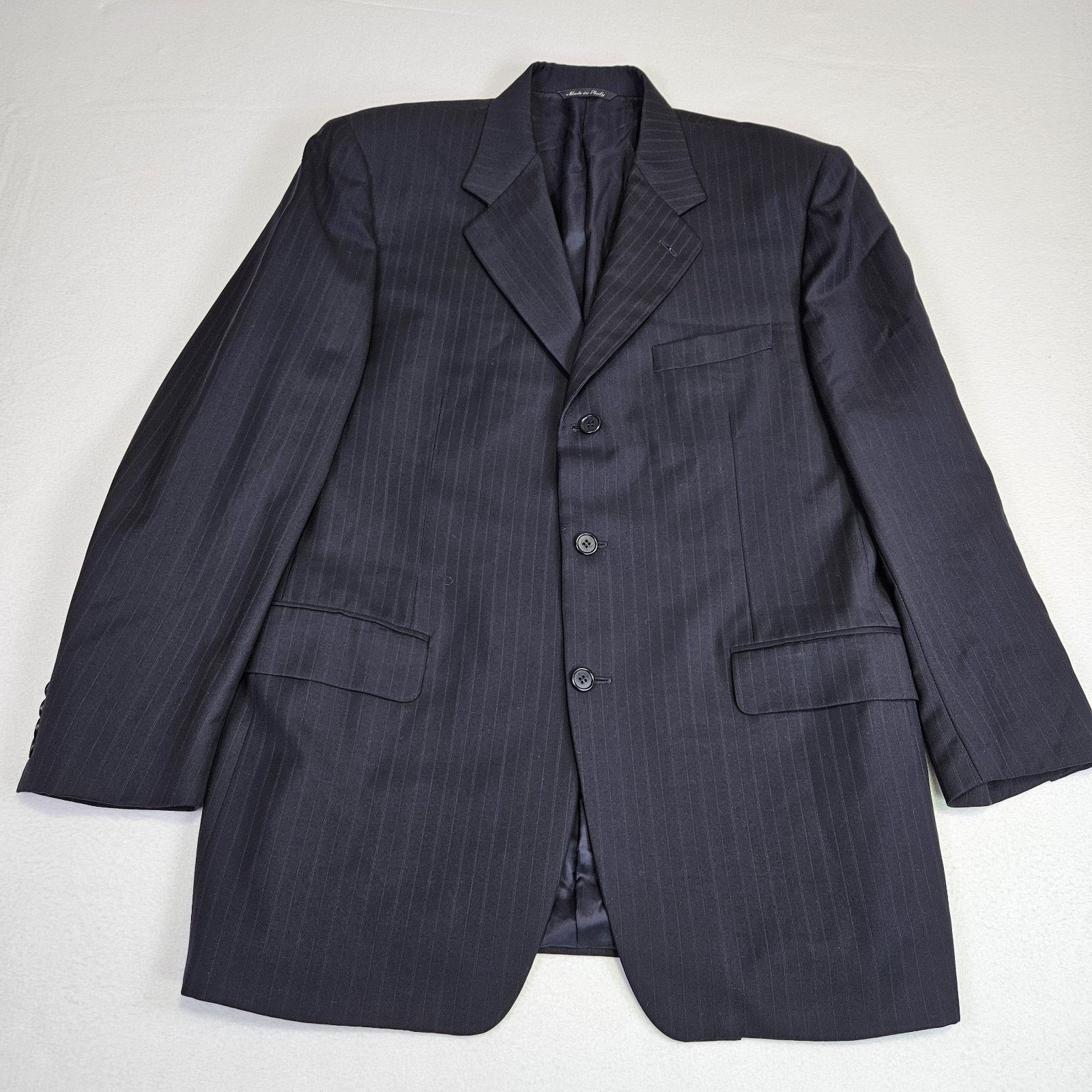 Canali Canali Blazer Black Super 120s Wool Italian Suit Jacket Size 42R - 4 Thumbnail