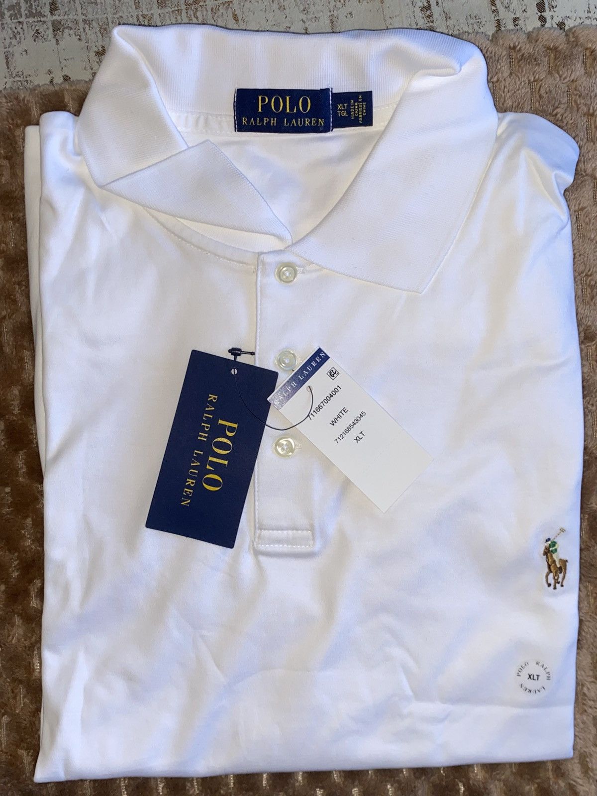 Polo Ralph Lauren White Polo Ralph Lauren Short-Sleeve Size US XL / EU 56 / 4 - 2 Thumbnail
