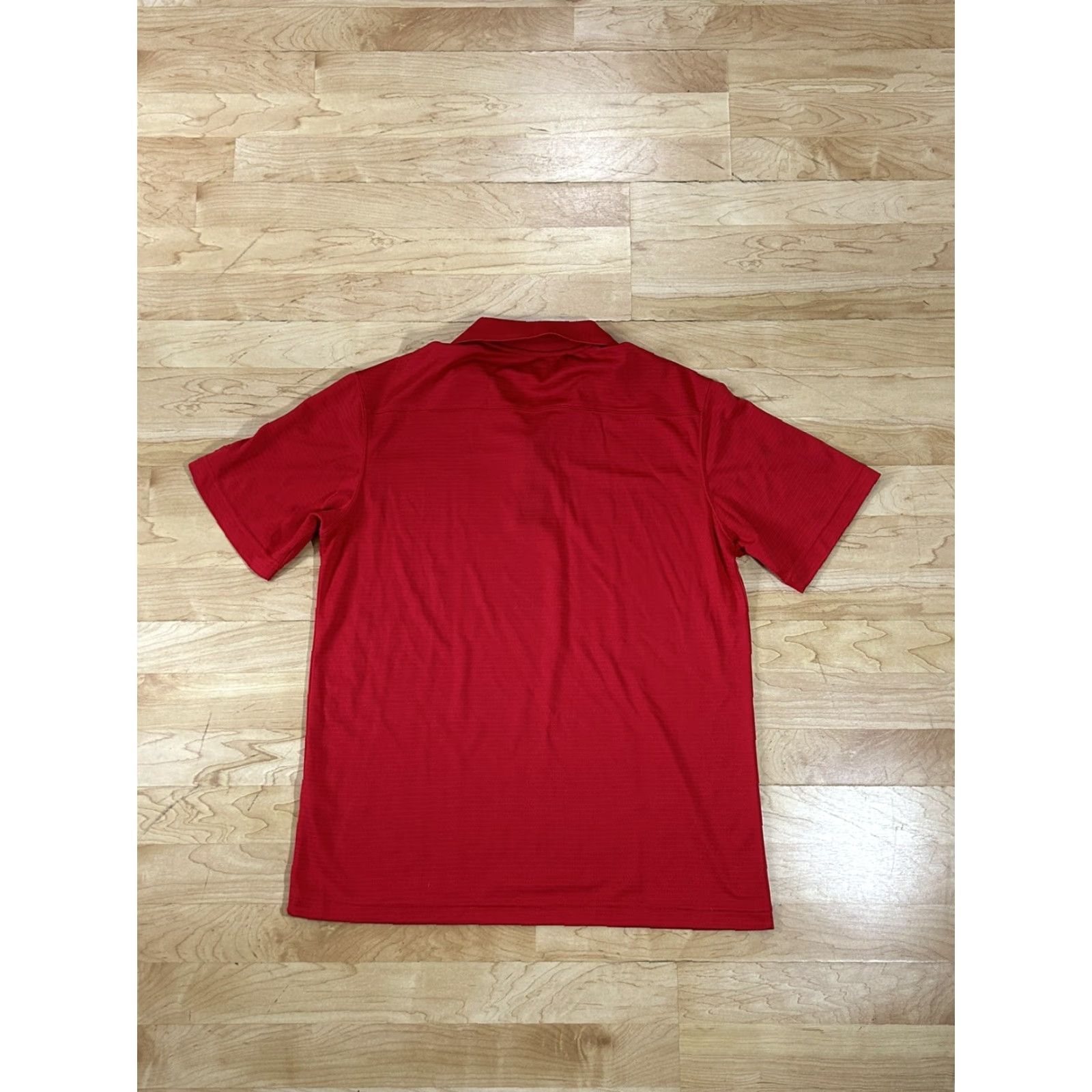 Vintage St. Andrews of Scotland Mens Golf Polo Shirt Red M Medium Short Sleeve Striped Size US M / EU 48-50 / 2 - 2 Thumbnail