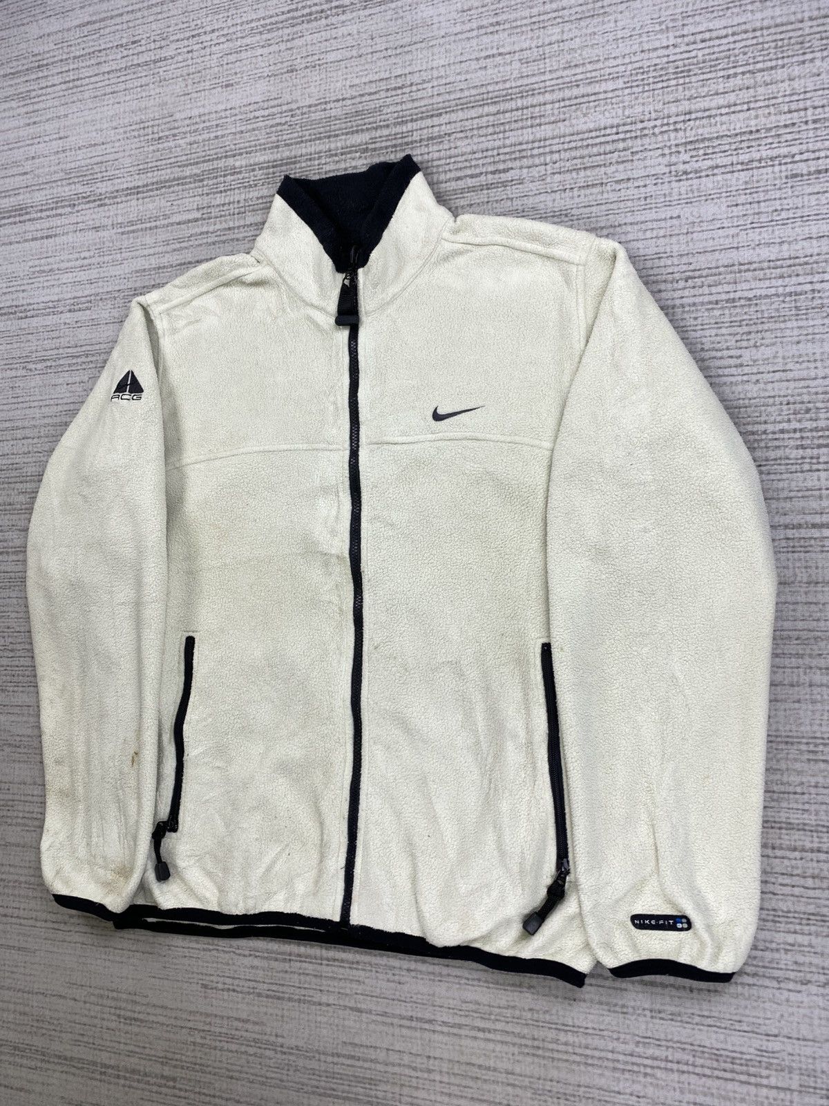 Nike Vintage Nike ACG Polartec Zipper Fleece Jacket Size US XL / EU 56 / 4 - 4 Thumbnail