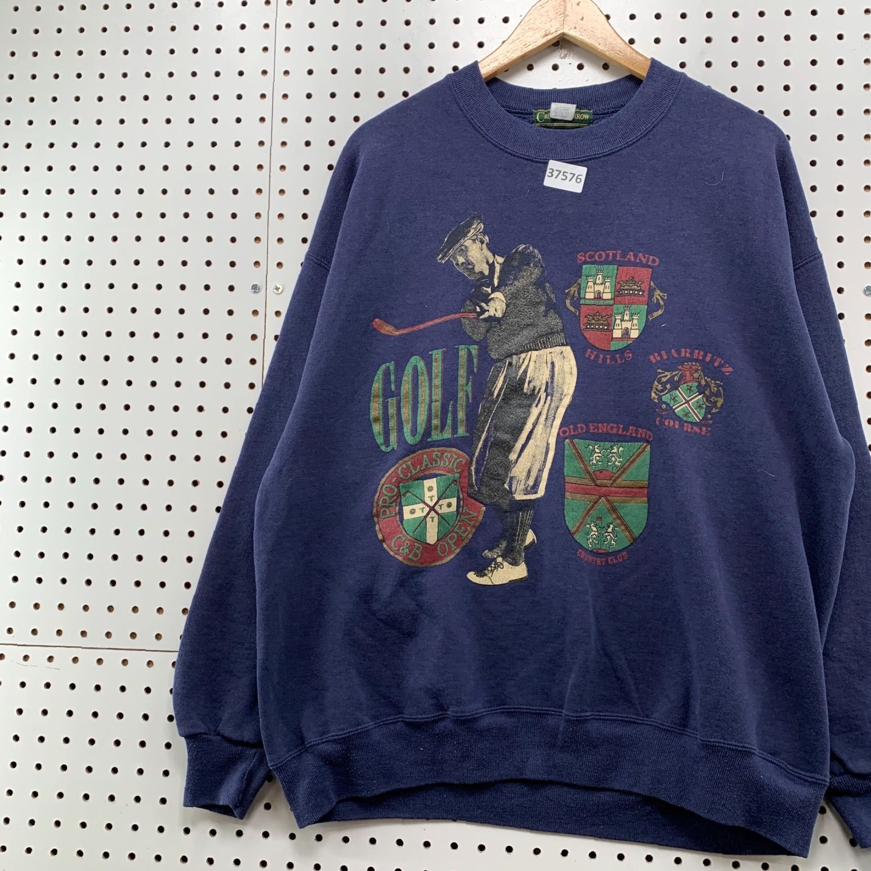 Croft & Barrow VINTAGE Croft & Barrow Sweatshirt Mens XL Blue Golf Graphic Crewneck USA 90s Pullover Sweatshirt Mens Size US XL / EU 56 / 4 - 4 Thumbnail