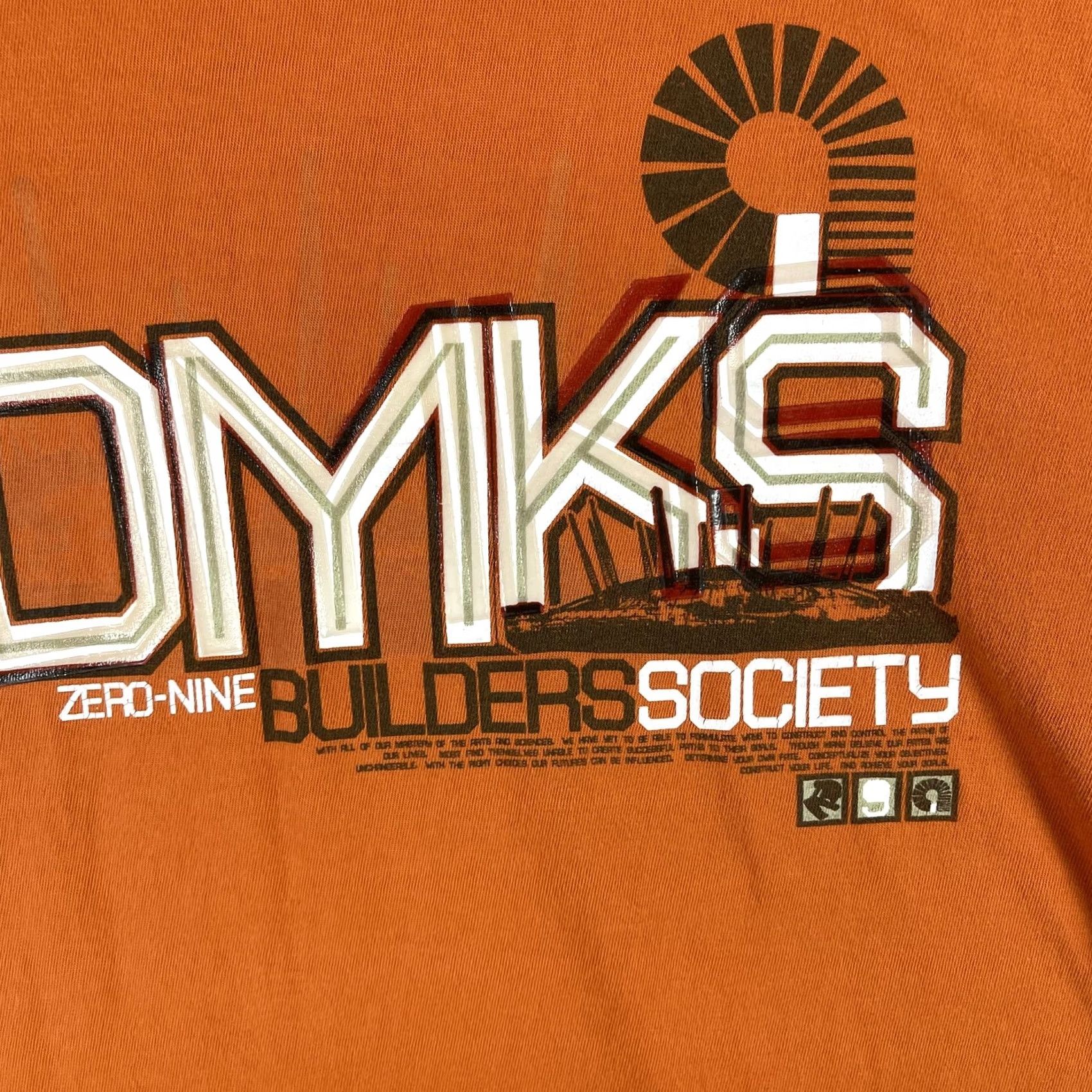 Akademiks Akademiks Shirt Mens 3XL Orange Zero-Nine Builders Society Graphic Tee Urban Size US XXL / EU 58 / 5 - 4 Thumbnail