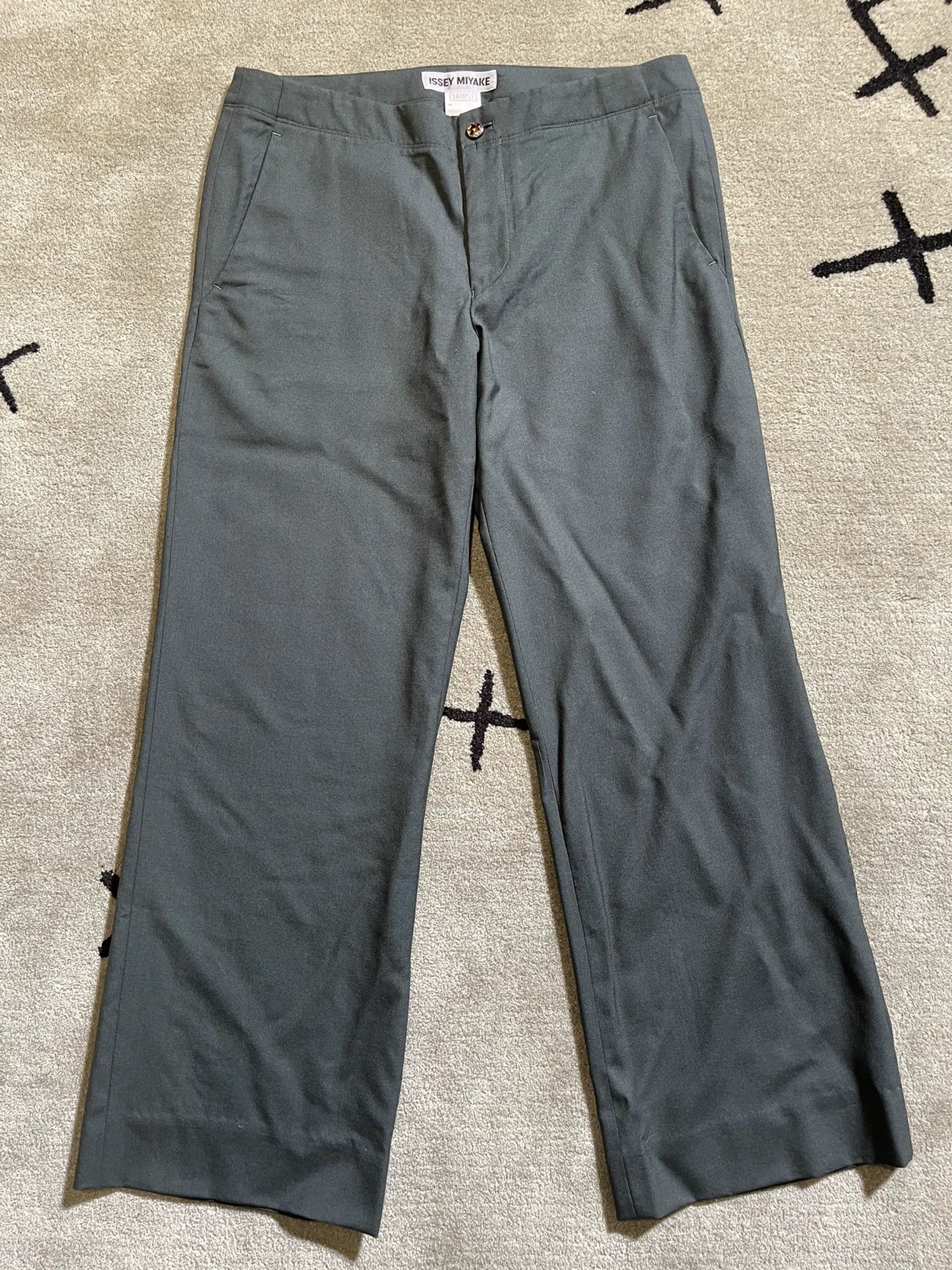 Issey Miyake Issey Miyake Green Cargo Pants Sample Size US 26 / EU 42 - 1 Thumbnail