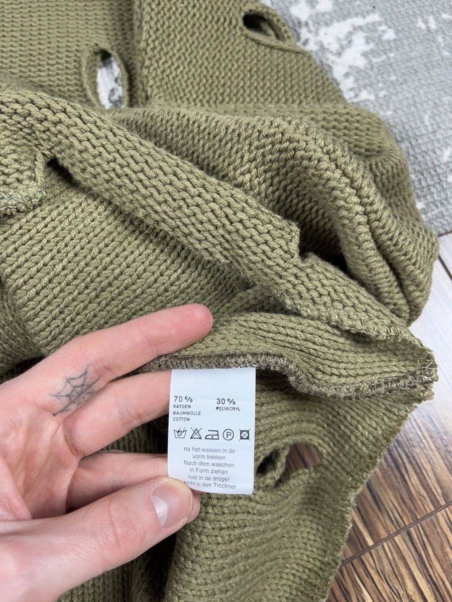 Japanese Brand × Vintage ➕ vintage avant garde cropped rips sweater Japanese style Size US L / EU 52-54 / 3 - 6 Thumbnail