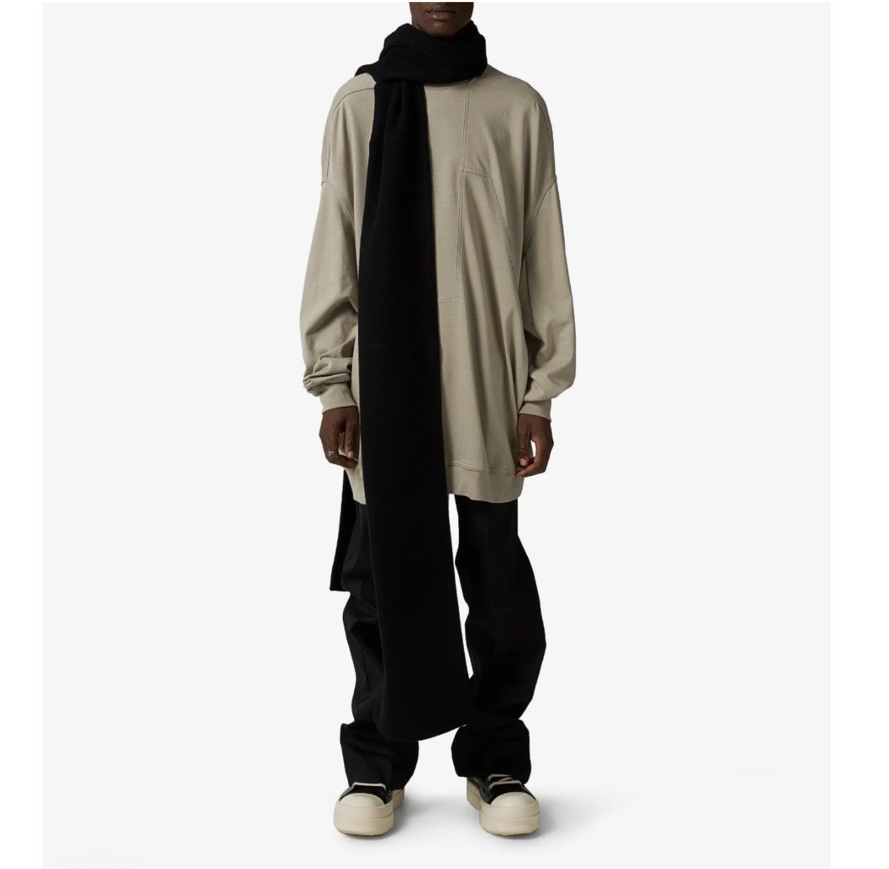 Rick Owens Emily mega scarf black NWT