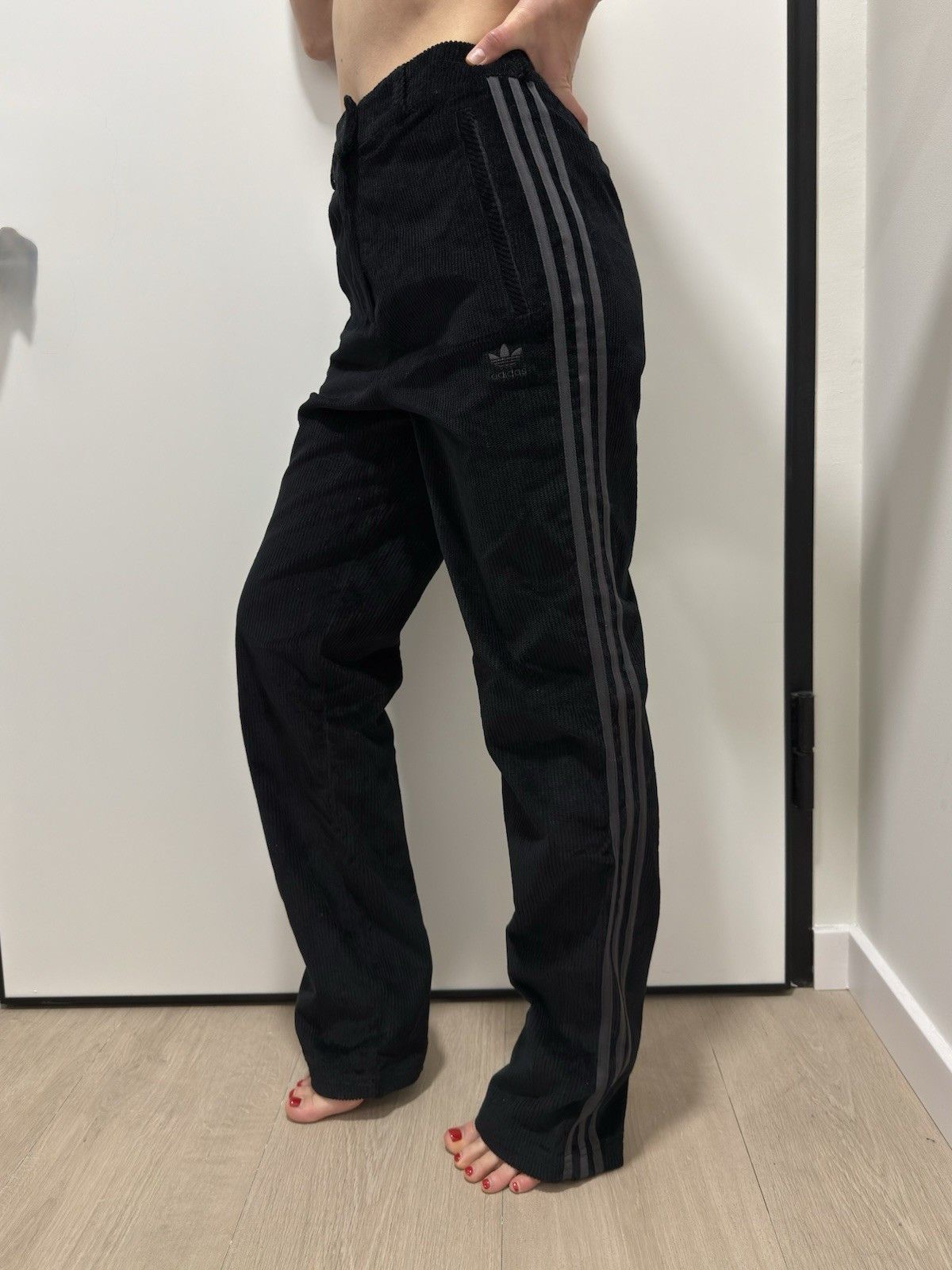Adidas Adidas Cord Track Velvet Velour Corduroy Womens Pants y2k XS Size 26" / US 2 / IT 38 - 6 Thumbnail
