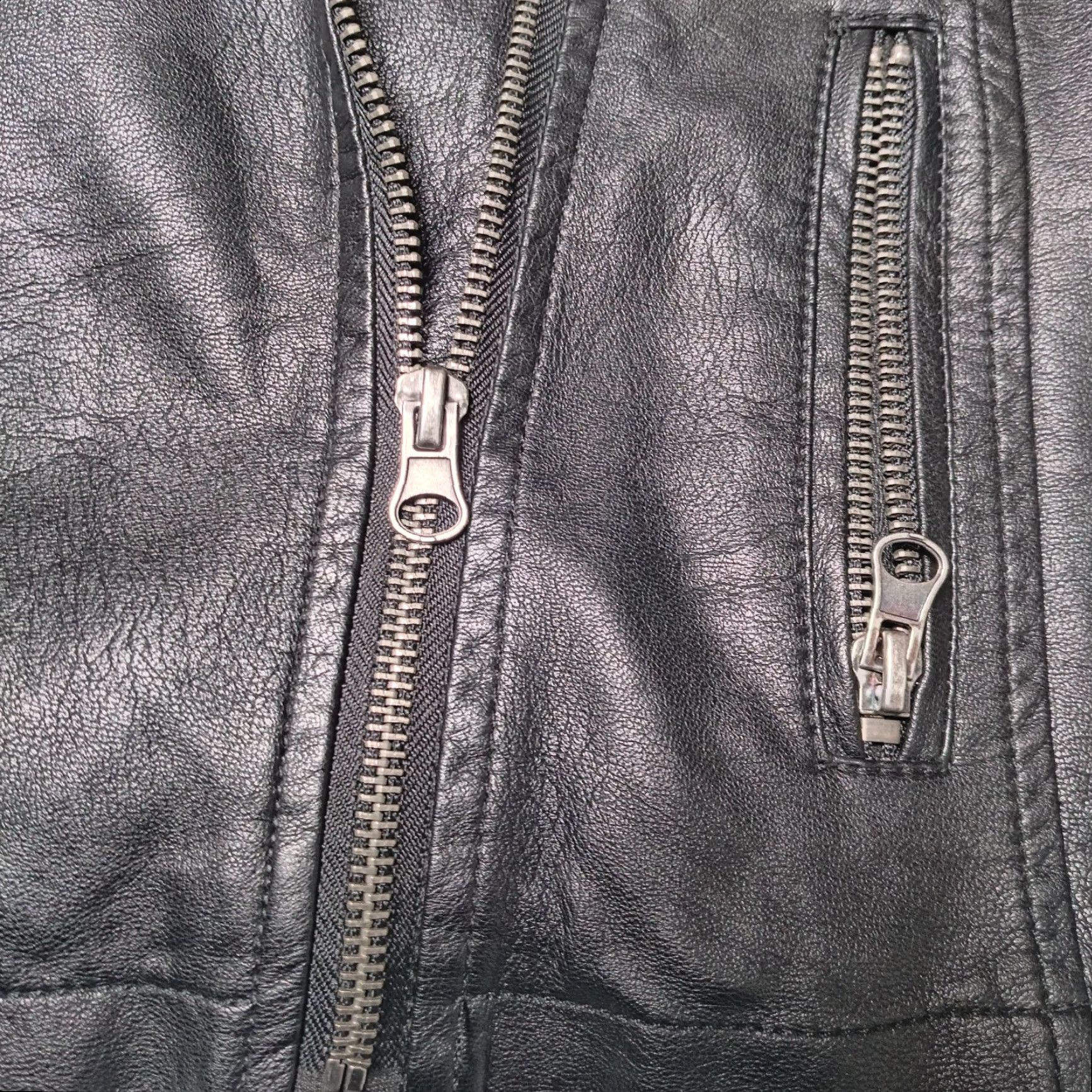 Joe Boxer Joe Boxer Faux Leather Moto Jacket Women Large Black Short Biker Motorcycle Zip Size 36" / US 14 / IT 50 - 7 Thumbnail