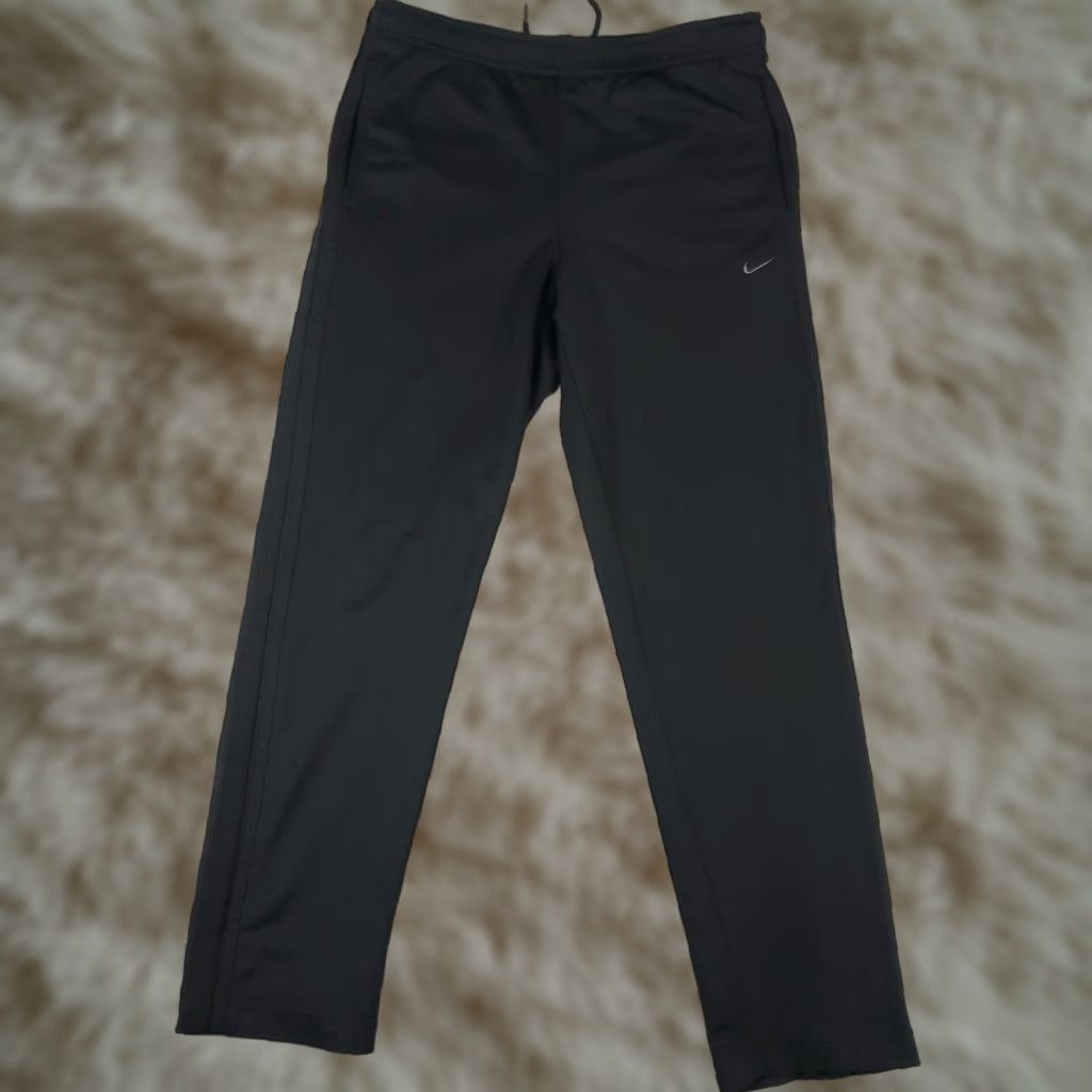 Nike Nike Sweatpants Pants Mens S Black Vintage Y2K Ankle Zip Track Size US 29 - 1 Thumbnail