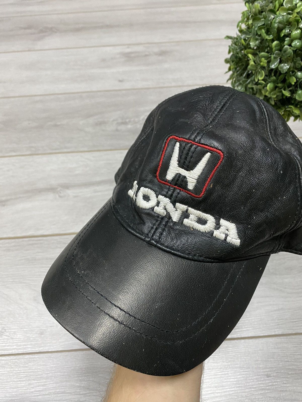 Honda Honda vintage leather racing big logo cap Size ONE SIZE - 2 Thumbnail