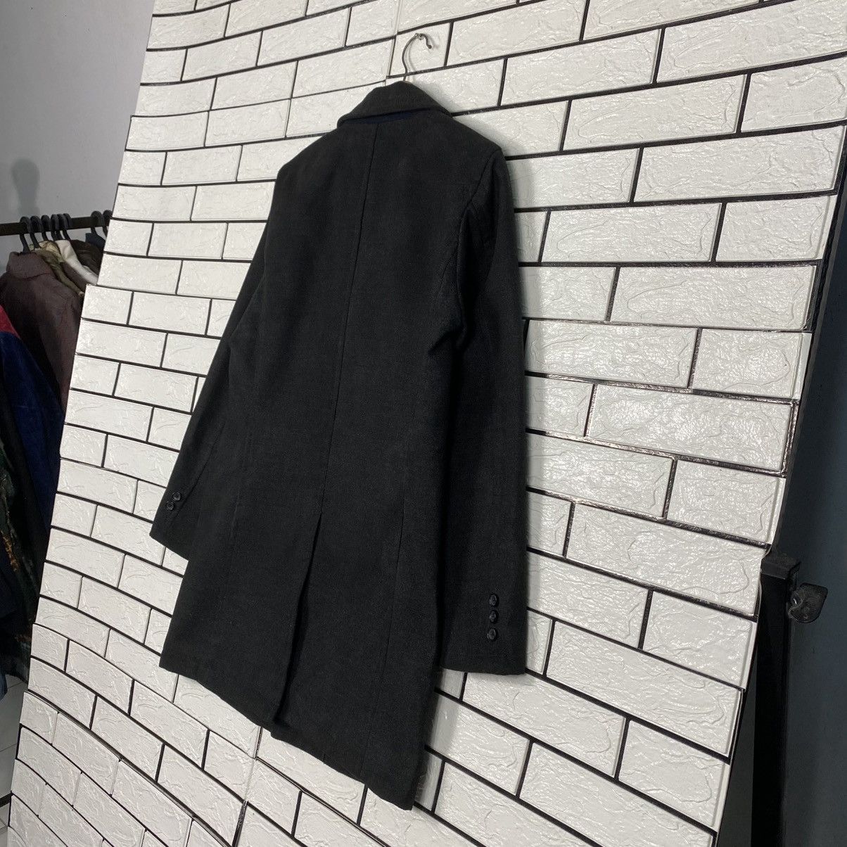 Japanese Brand Wool Long Jacket Overcoat Beams Heart Issey Miyake Size US M / EU 48-50 / 2 - 11 Thumbnail