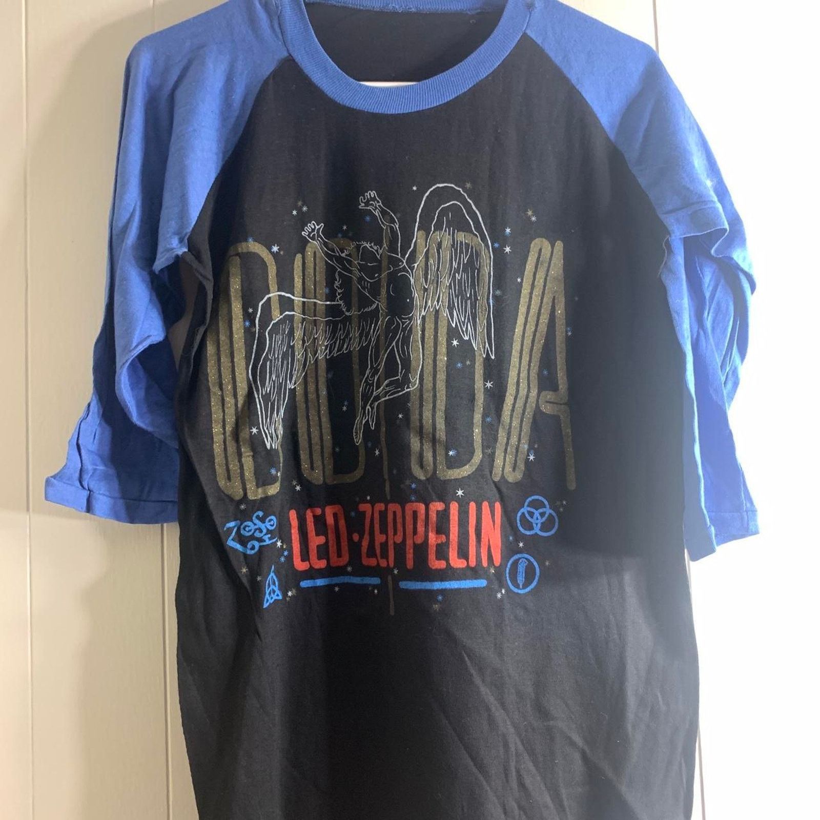 Vintage 1982 LED ZEPPELIN ZOSO Coda Album 3/4 sleeve tee shirt L Size US L / EU 52-54 / 3 - 3 Thumbnail