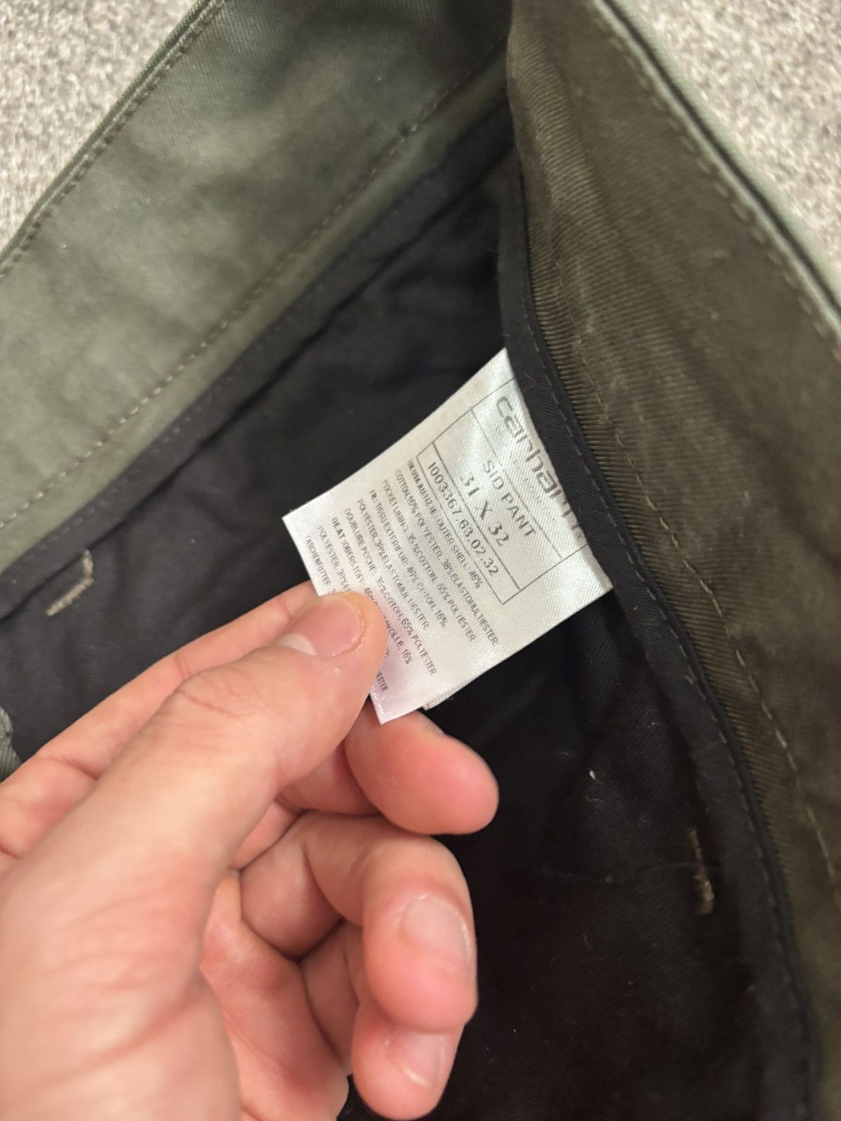 Carhartt × Carhartt Wip Green Carhartt WIP Work in Progress Sid Pants Size 31 x 32 Size US 31 - 4 Thumbnail