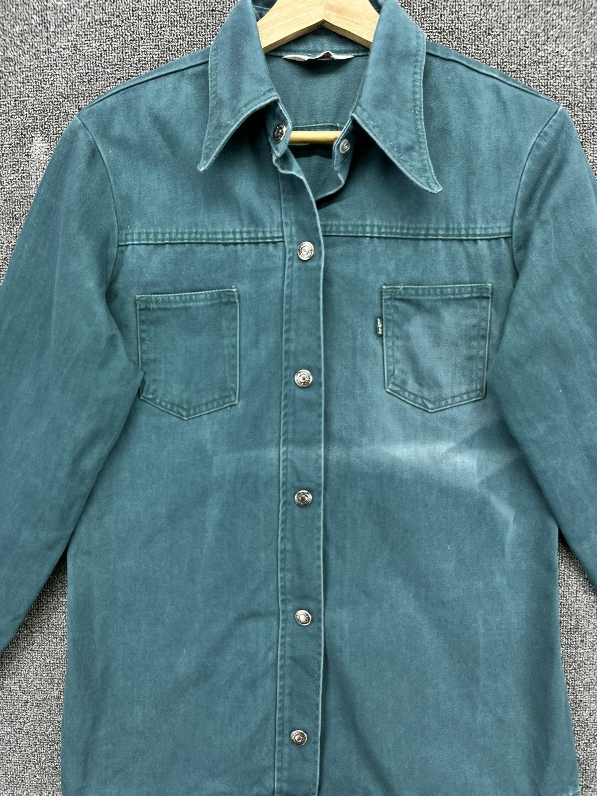 Levi's Vintage 70s Levi's Big E Black Tab Button Up Flannel Jacket Size M / US 6-8 / IT 42-44 - 5 Thumbnail