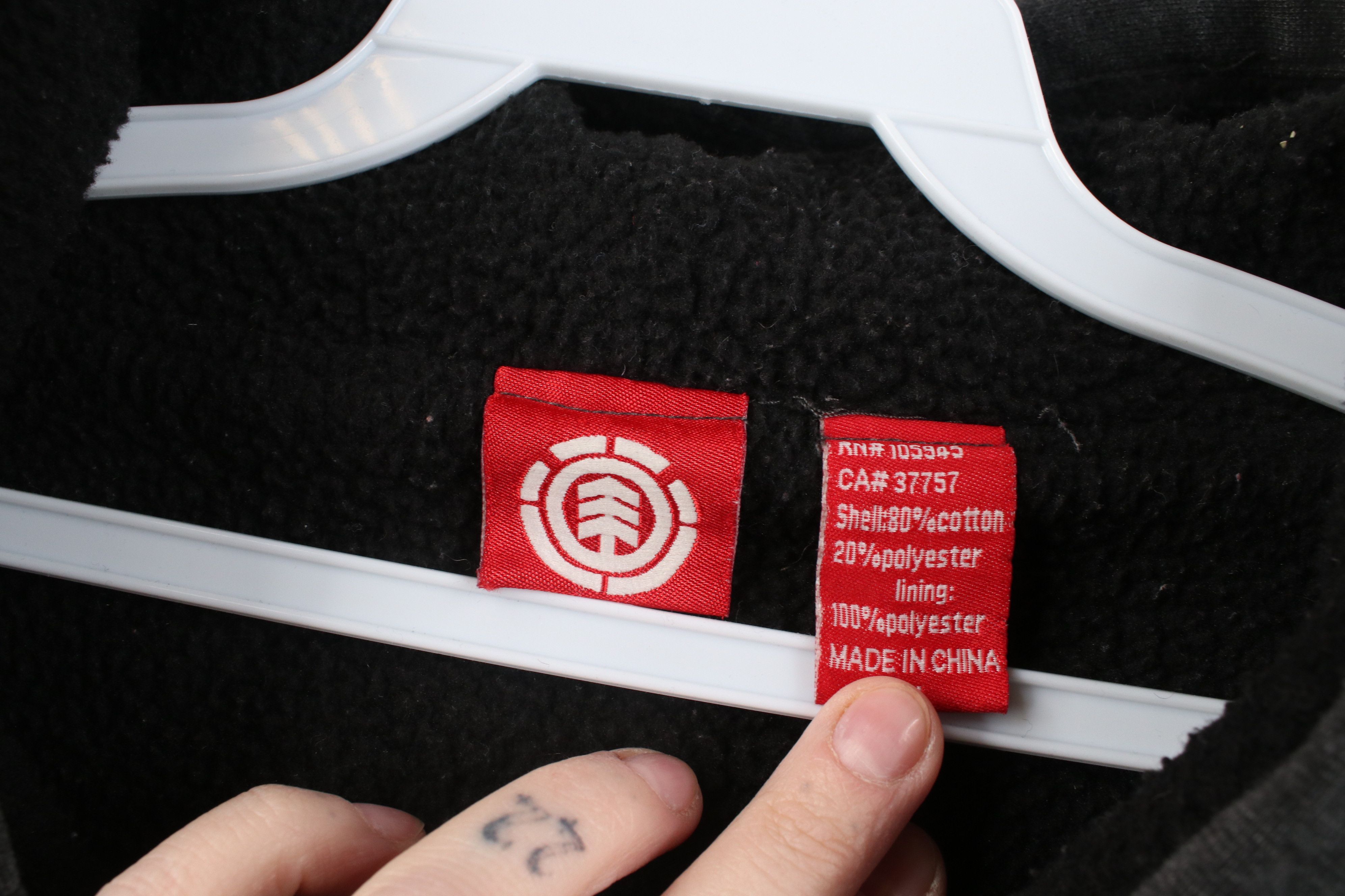 Element Vintage 90s Y2K Element Skateboards Lined Full Zip Hoodie Size US XL / EU 56 / 4 - 10 Thumbnail