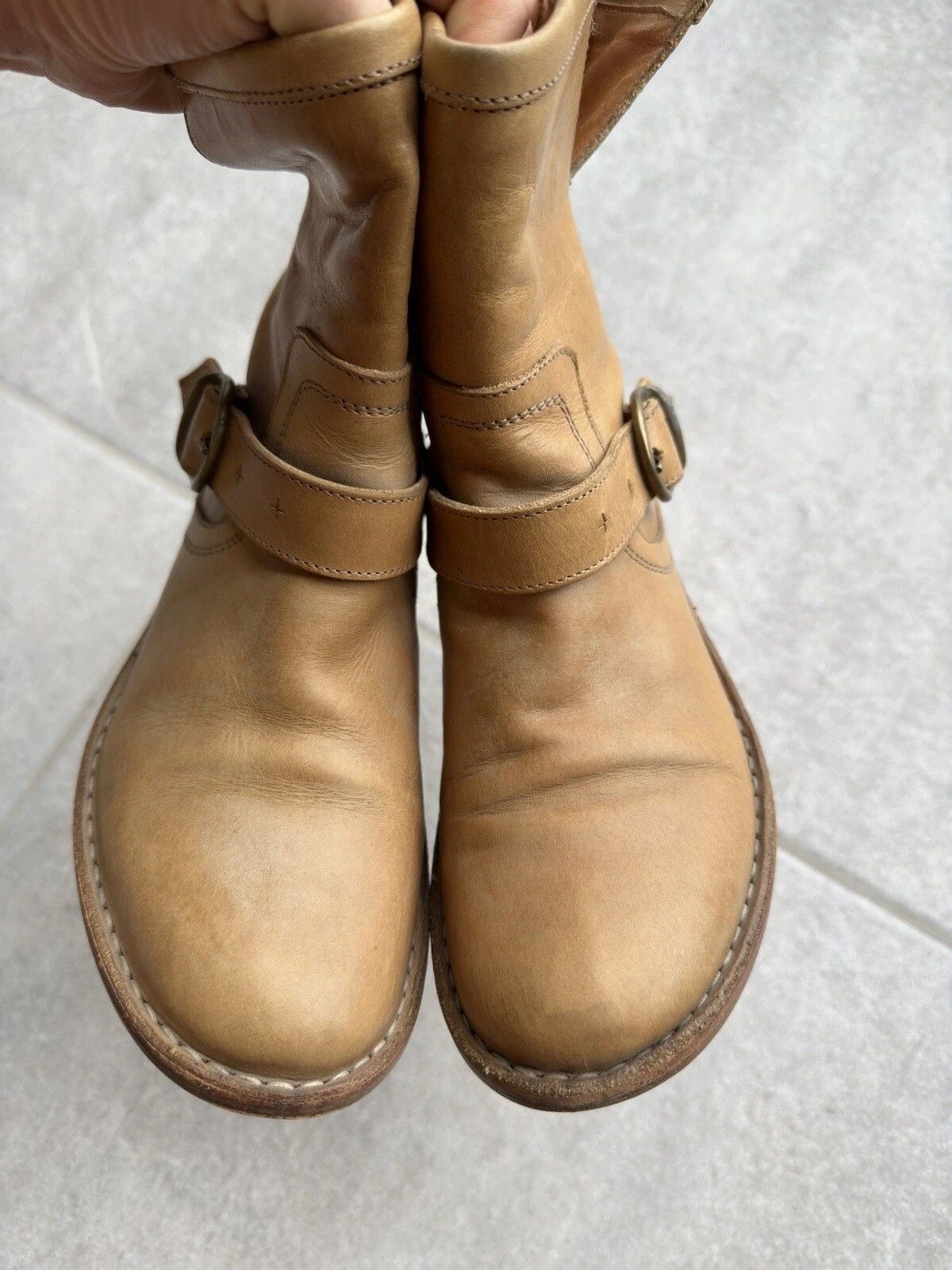 Fiorentini + Baker Fiorentini + Baker Eli Biker Moto Ankle Boots Leather 36 Size US 6 / IT 36 - 3 Thumbnail