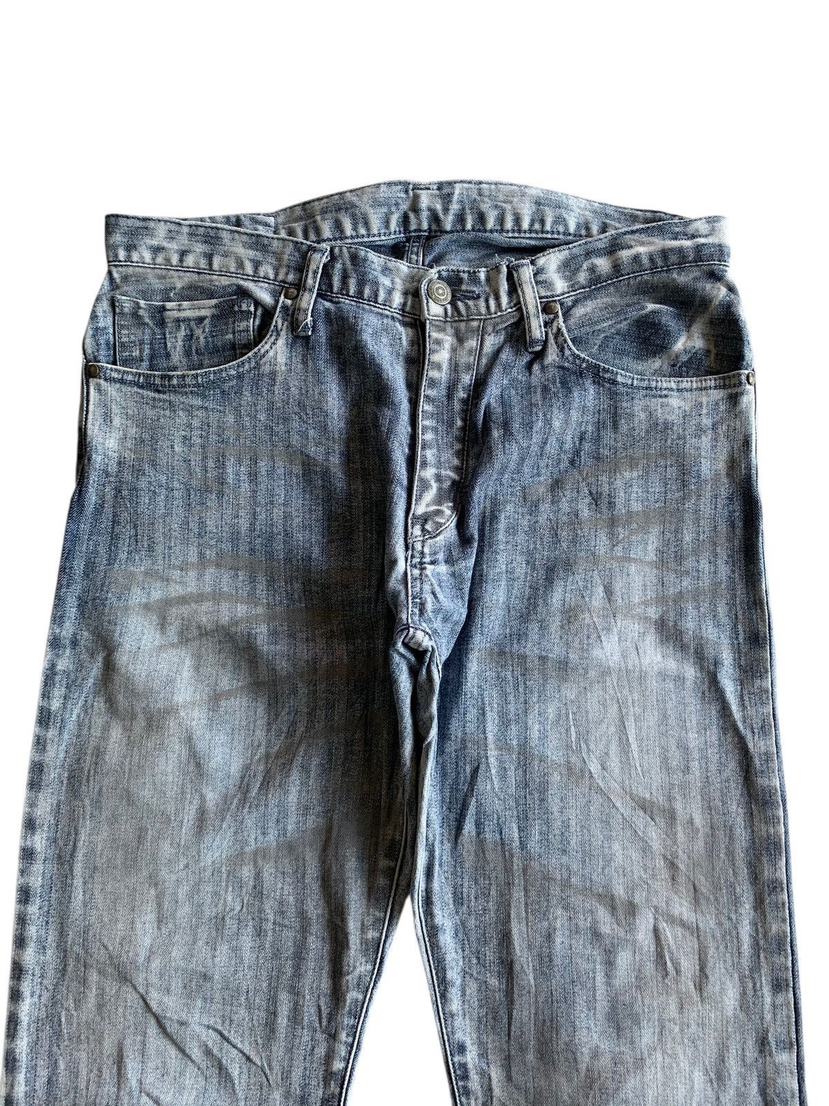 Tornado Mart TORNADO MART STRIPE JAPANESE STRETCH DISTRESSED DENIM Size US 32 / EU 48 - 4 Thumbnail