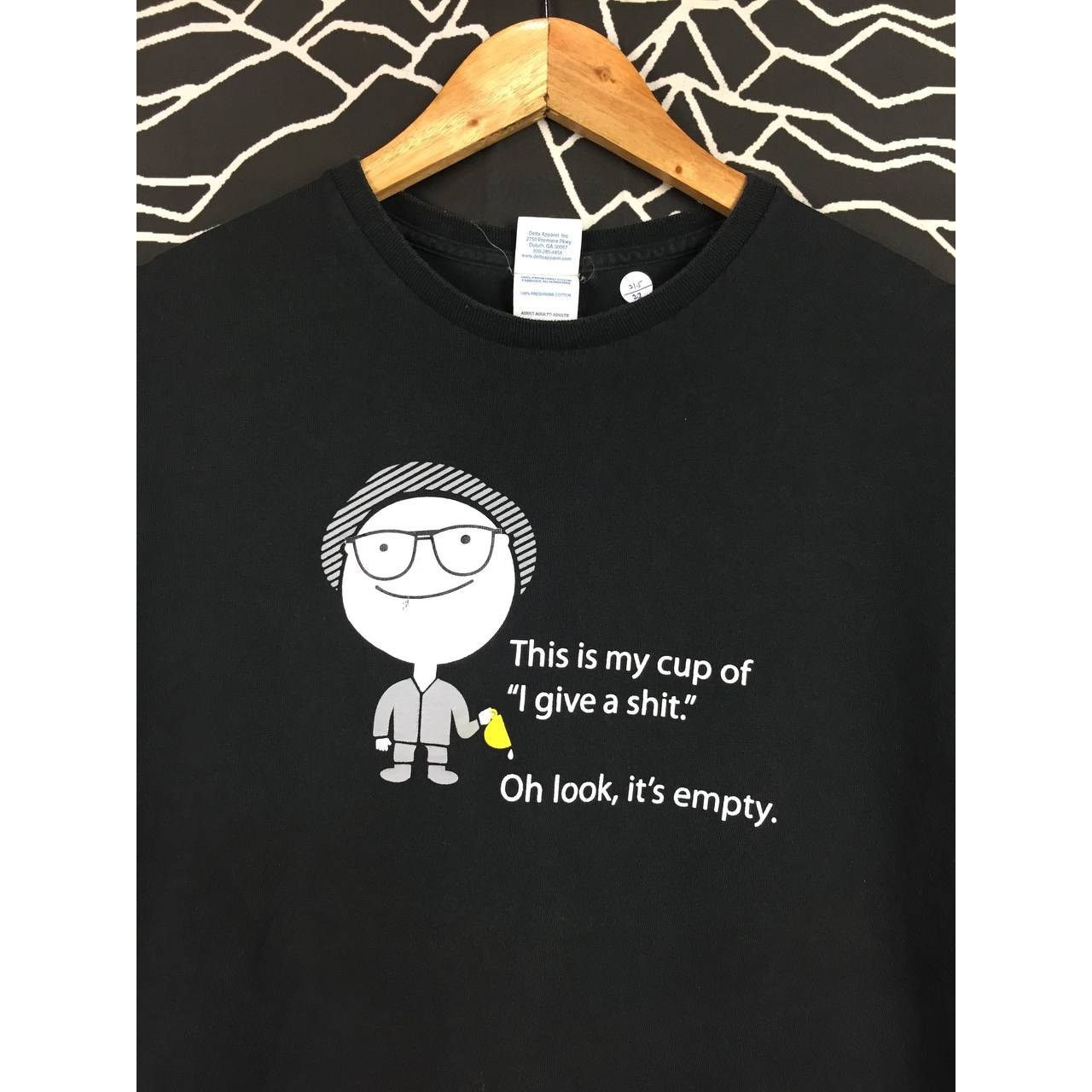 Delta × Vintage Vtg Y2K This Is My Cup Of I give a sh*t Funny Sarcastic Tee Size US L / EU 52-54 / 3 - 3 Thumbnail