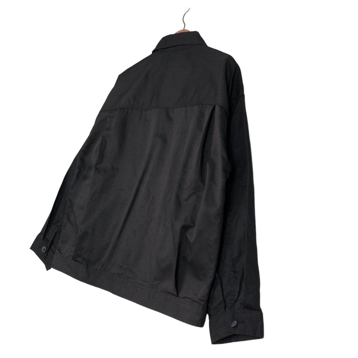 Japanese Brand 🔥Rich Black Vintage Chore Jacket Gu Japan Issey Miyake Size US L / EU 52-54 / 3 - 10 Thumbnail