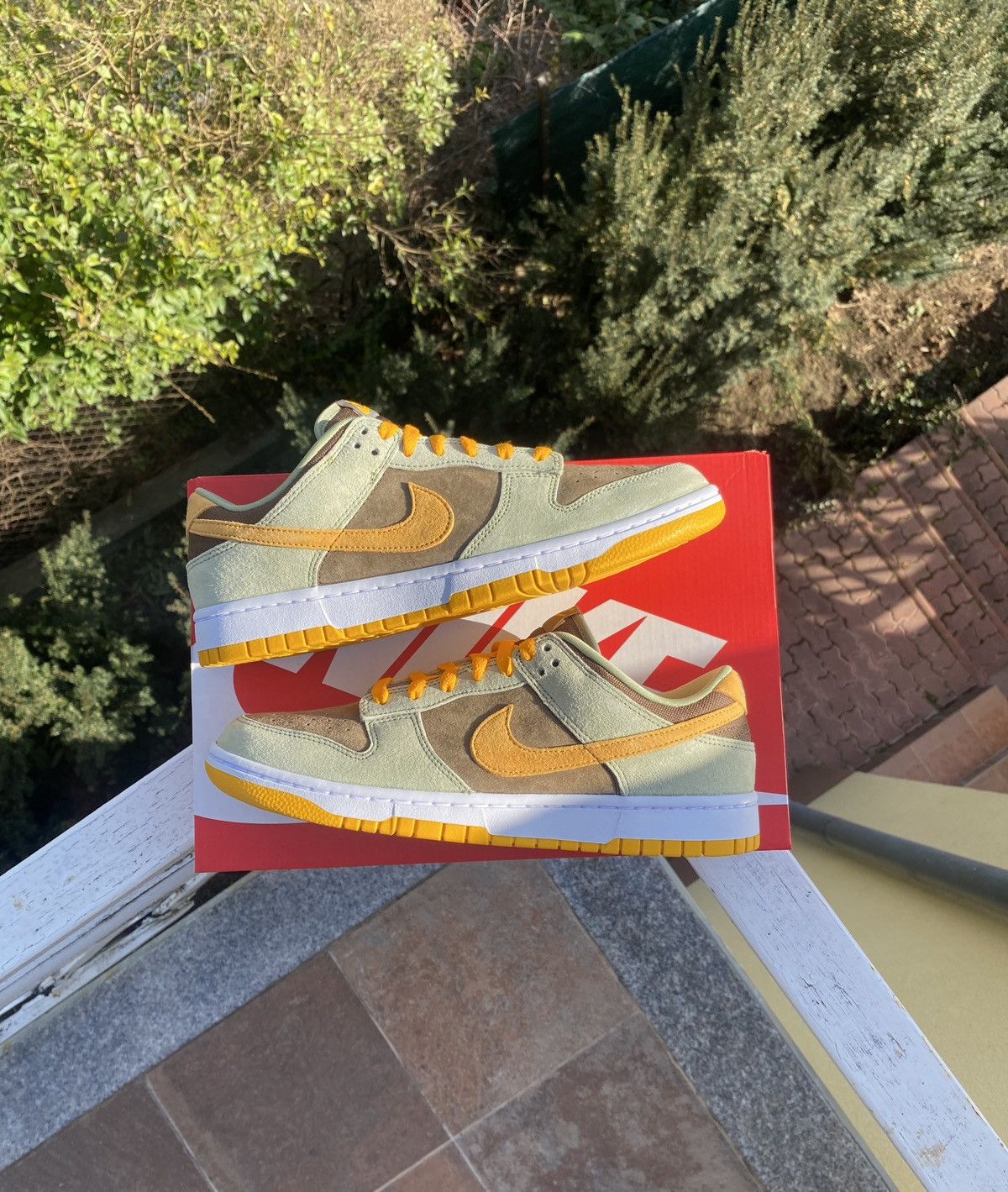 image of Nike Dunk Low Se Dusty Olive Shoes, Men's (Size 9.5)