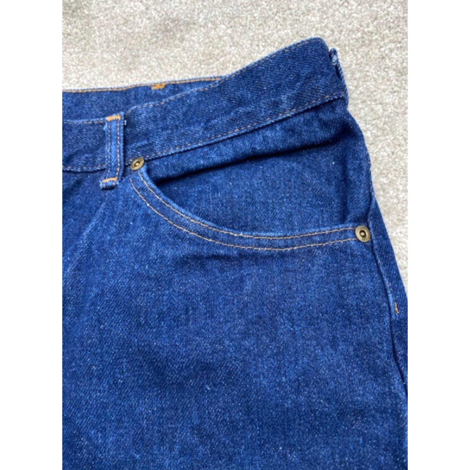 Lee VINTAGE Lee Riders Jeans Mens 42x30 Regular Fit Straight Leg 100% Cotton USA Jeans Mens 42 Blue 42x30 90s Style 5-Pocket Design Men Size US 42 / EU 58 - 6 Thumbnail