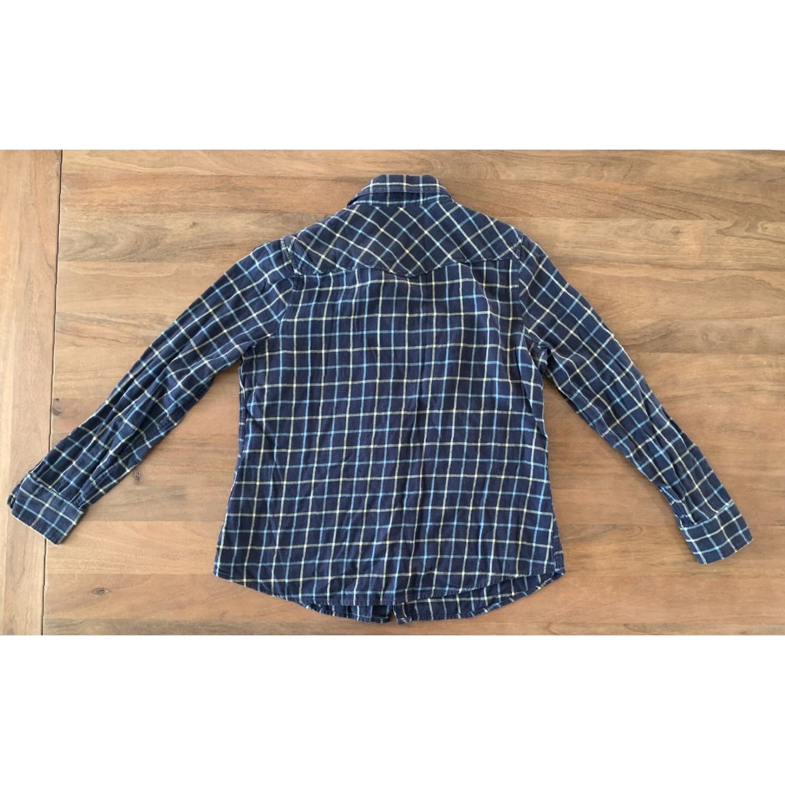Lucky Brand Lucky Brand Shirt Men’s L Windowpane Plaid Pearl Snap Western Long Sleeve Multicolor Cotton Flannel Button-Up Cowboy Outdoor 70s? Size US L / EU 52-54 / 3 - 2 Thumbnail