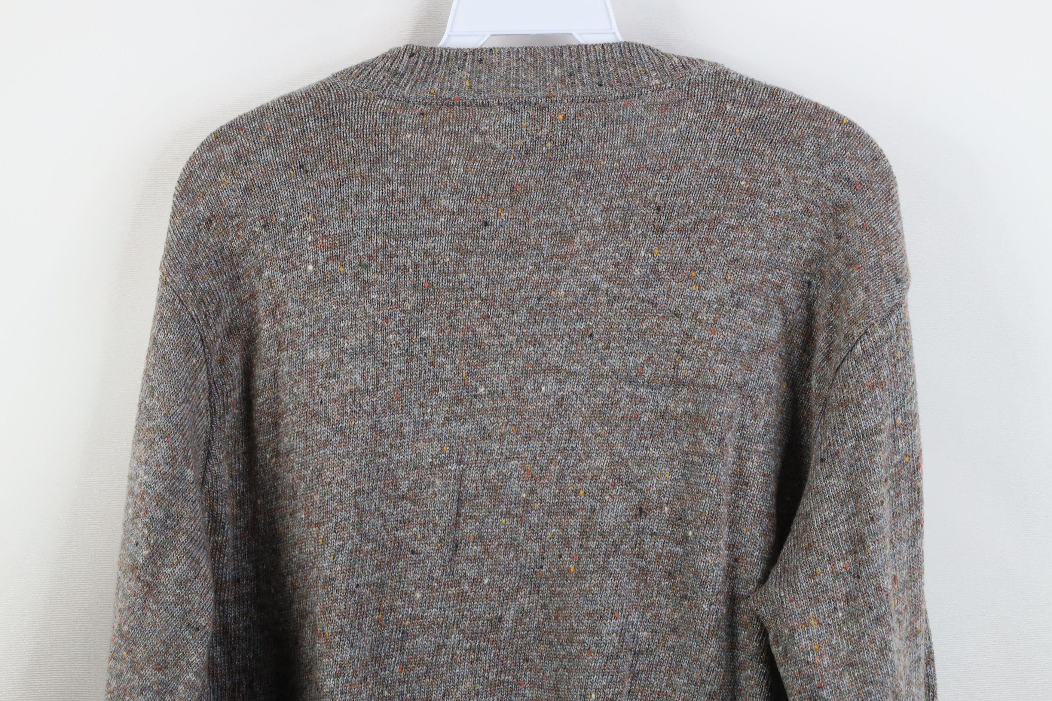 Lacoste Vintage 80s Izod Lacoste Velour Rainbow Fleck Knit Sweater Size US M / EU 48-50 / 2 - 14 Thumbnail
