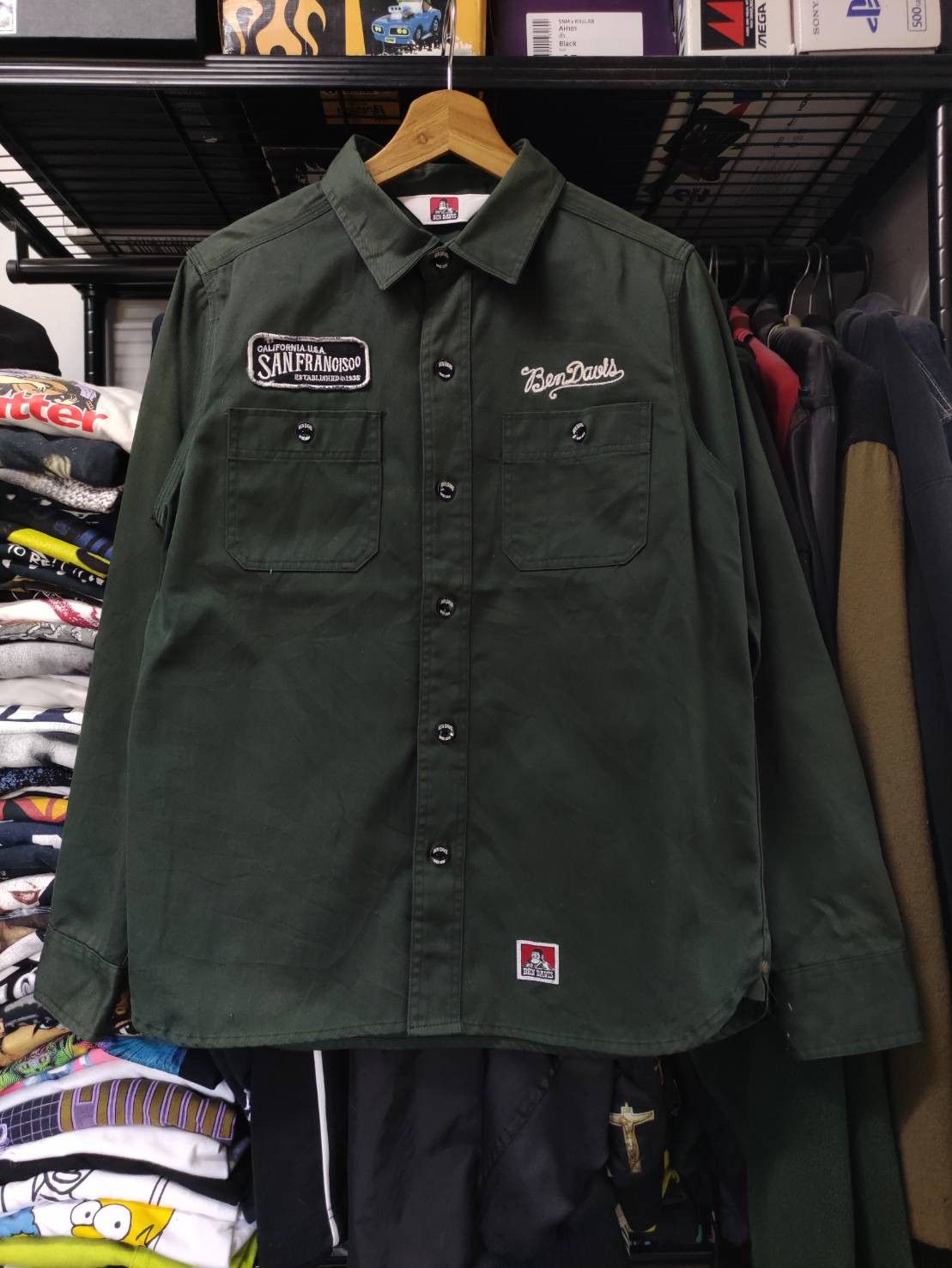 Ben Davis Vtg 00's Ben Davis Work Wear Chain Stitch Embroidery Shirts Size US M / EU 48-50 / 2 - 2 Thumbnail