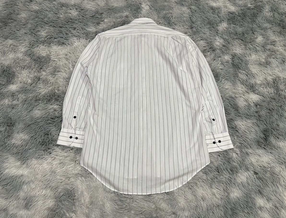 Yohji Yamamoto 🔥Vintage Sacsny Y’Saccs Yohji Yamamoto Striped Shirt Size US L / EU 52-54 / 3 - 7 Thumbnail