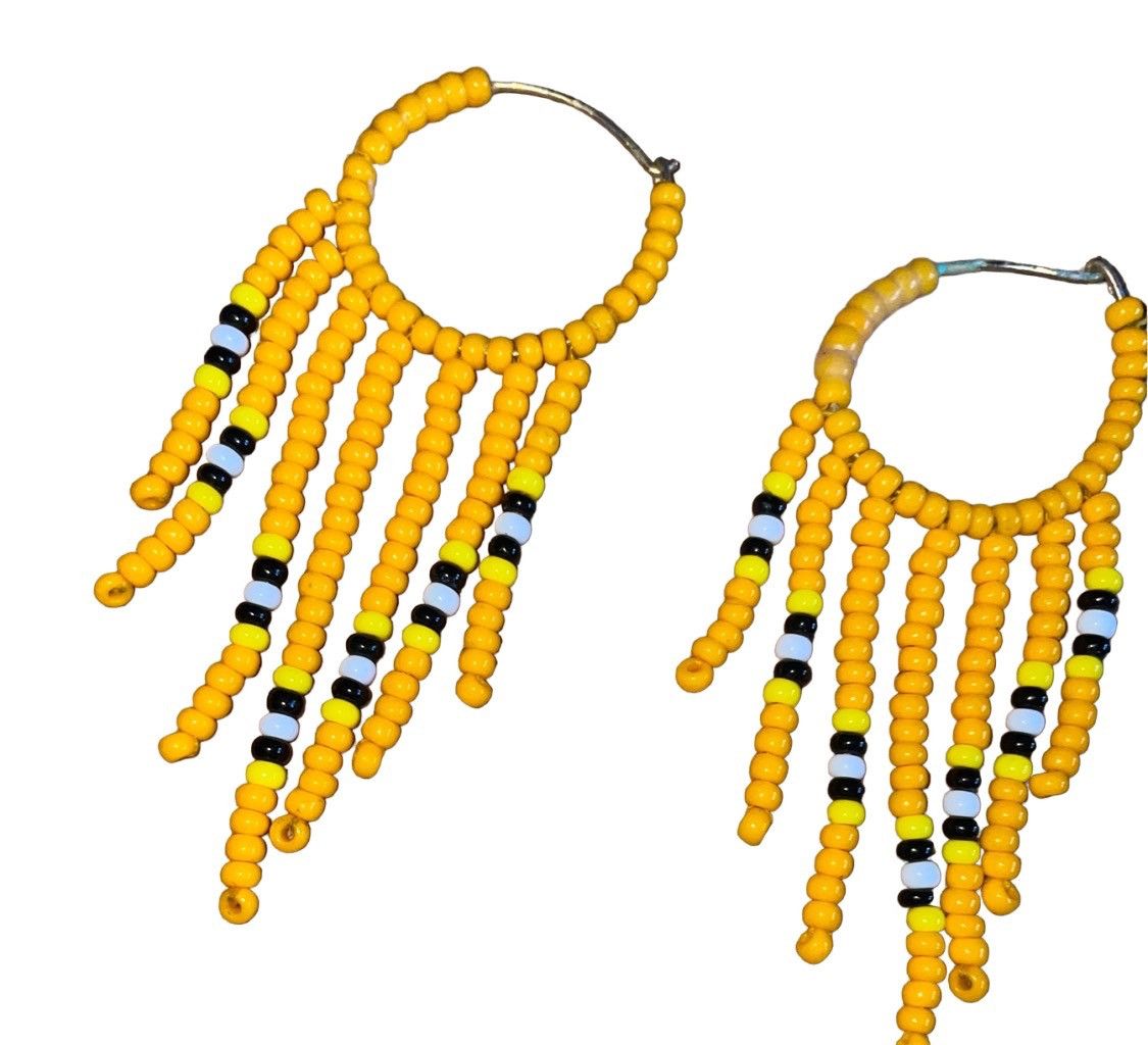 Vintage Vintage 1970’s Custom Made Native American Earrings Size ONE SIZE - 2 Thumbnail