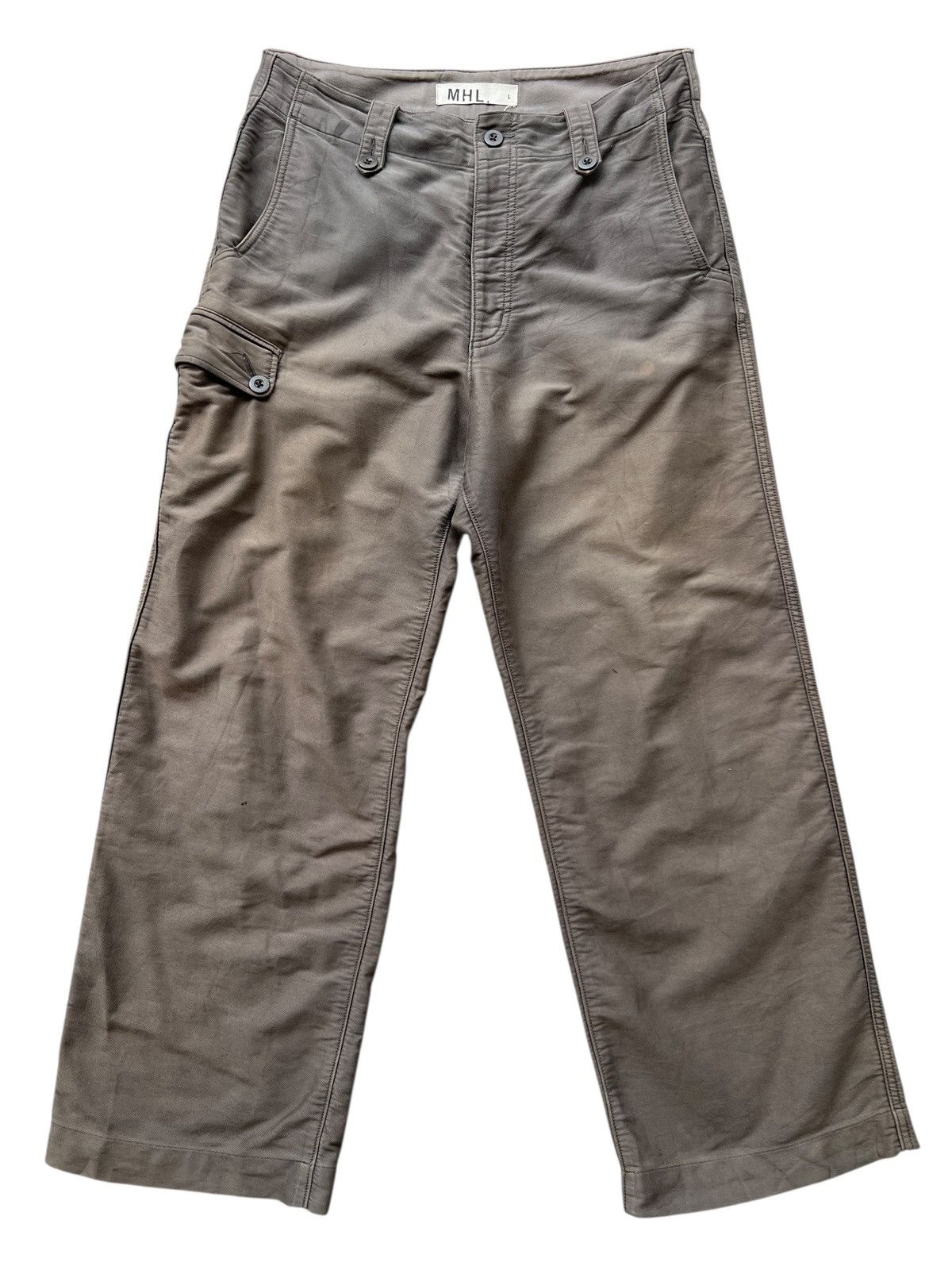 Margaret Howell MHL Multipocket Grey Sunfaded Baggy Pants Size US 34 / EU 50 - 2 Thumbnail