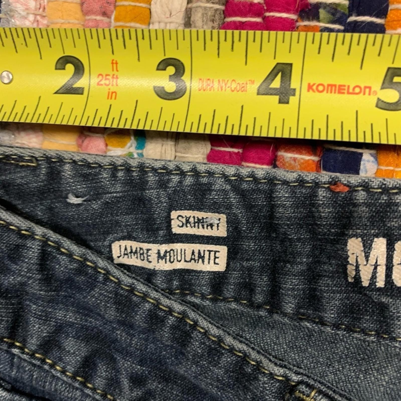 Designer Mossimo Supply Co. Dark Blue Denim Shorts Size 30" / US 8 / IT 44 - 3 Thumbnail