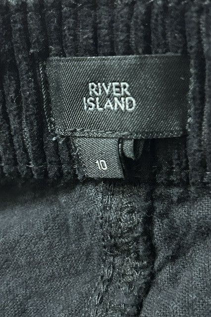 River Island River Island Black Corduroy Pants Size 10 Size 32" / US 10 / IT 46 - 2 Thumbnail