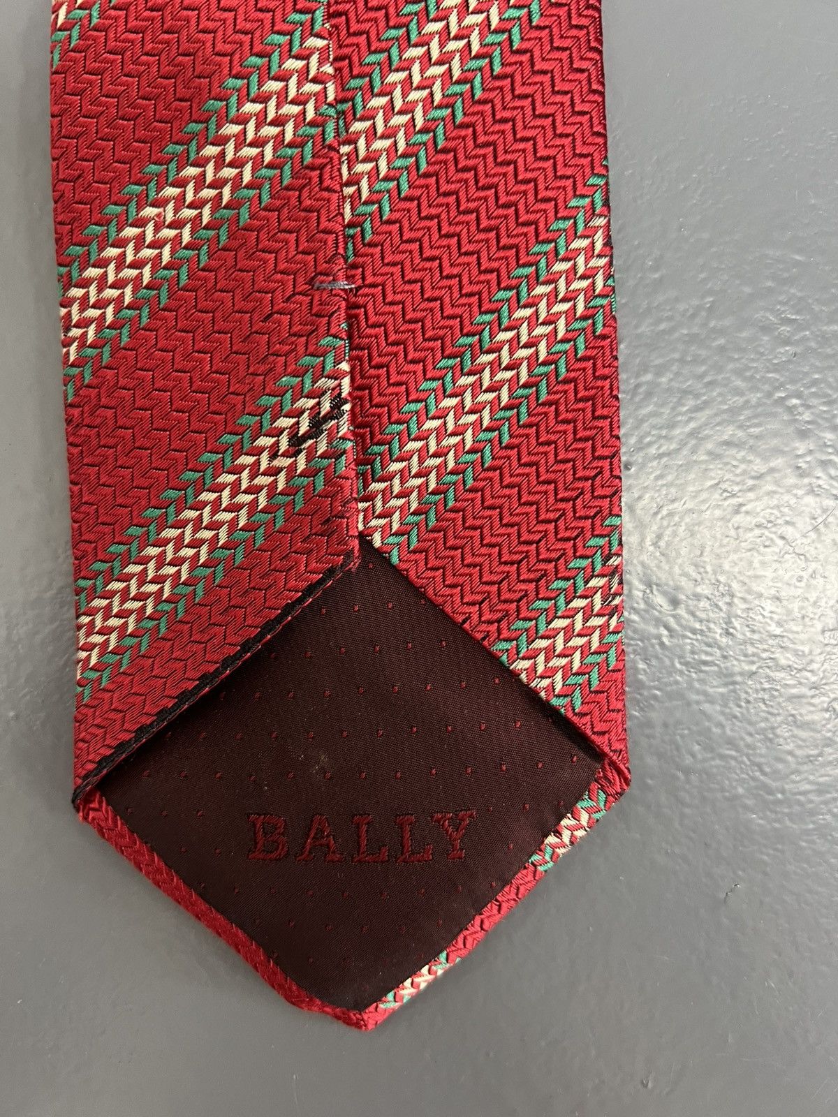 Bally Vintage Bally Switzerland 100% Silk Necktie Luxury Italy Size ONE SIZE - 6 Thumbnail