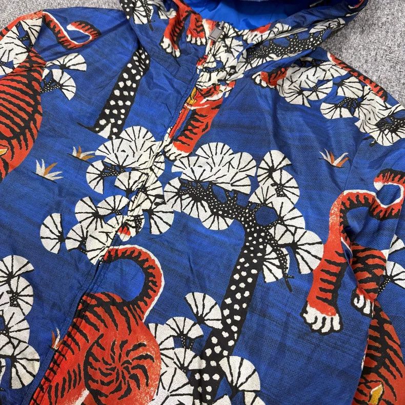 Gucci GucciBlue Tiger Down the Mountain Windbreaker Jacket 2503-N Size US XXS / EU 40 - 3 Thumbnail