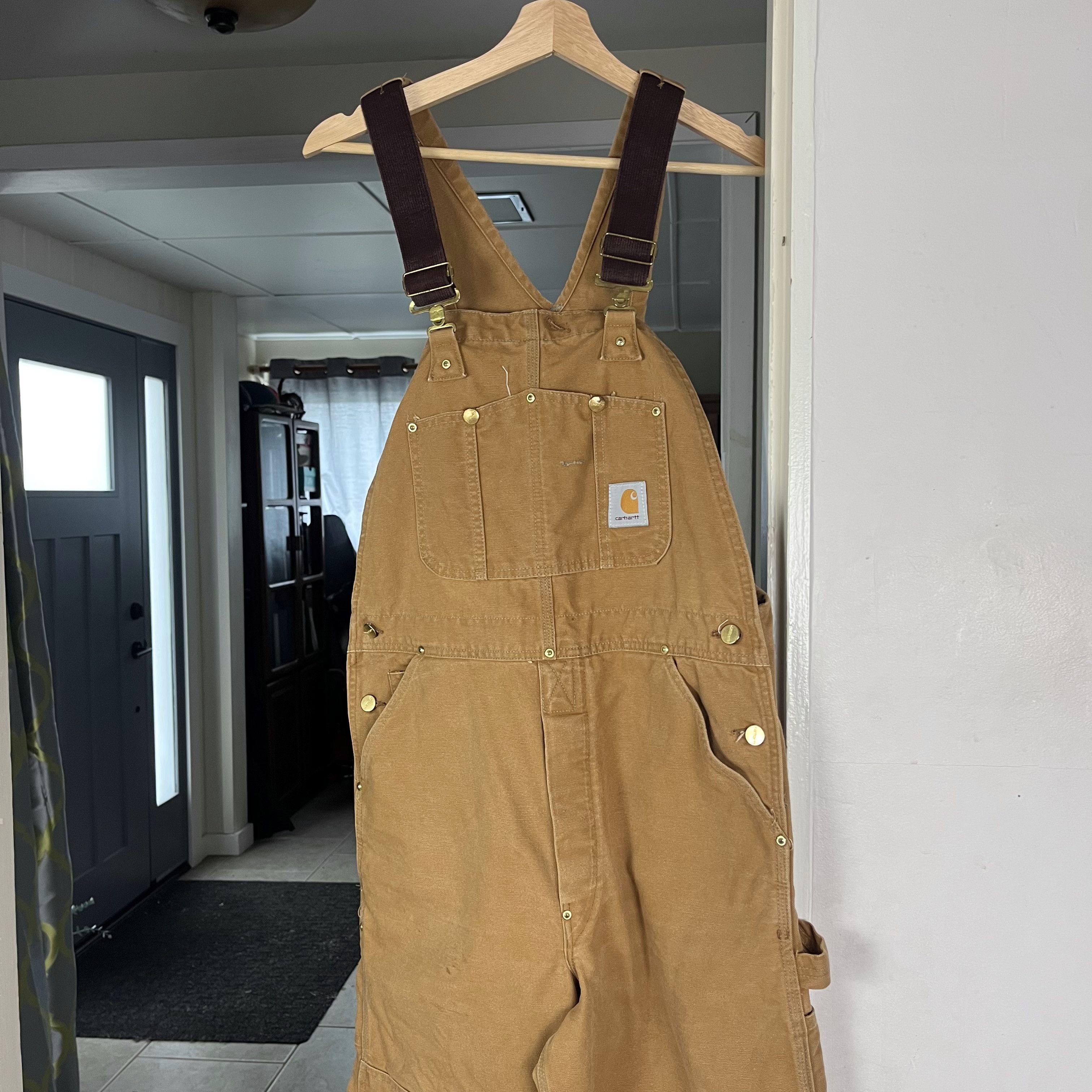 Carhartt Carhartt Overalls 36x30 Duck Canvas Brown Double Knee Size US 36 / EU 52 - 2 Thumbnail