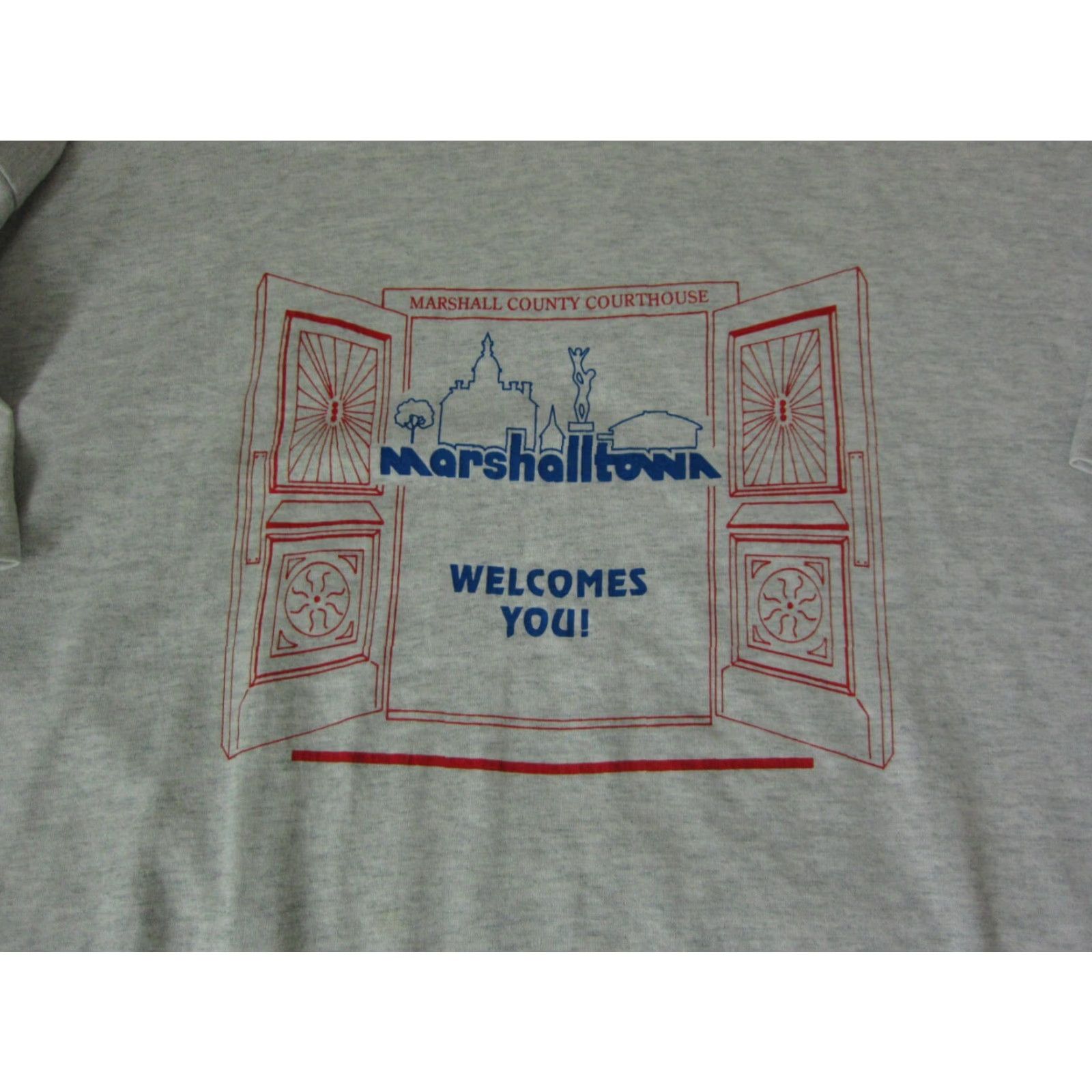 Fruit Of The Loom VINTAGE Fruit of the Loom Shirt Mens XL Gray Crew Neck Short Sleeve Logo Iowa T-Shirt Origin United States Size US XL / EU 56 / 4 - 3 Thumbnail