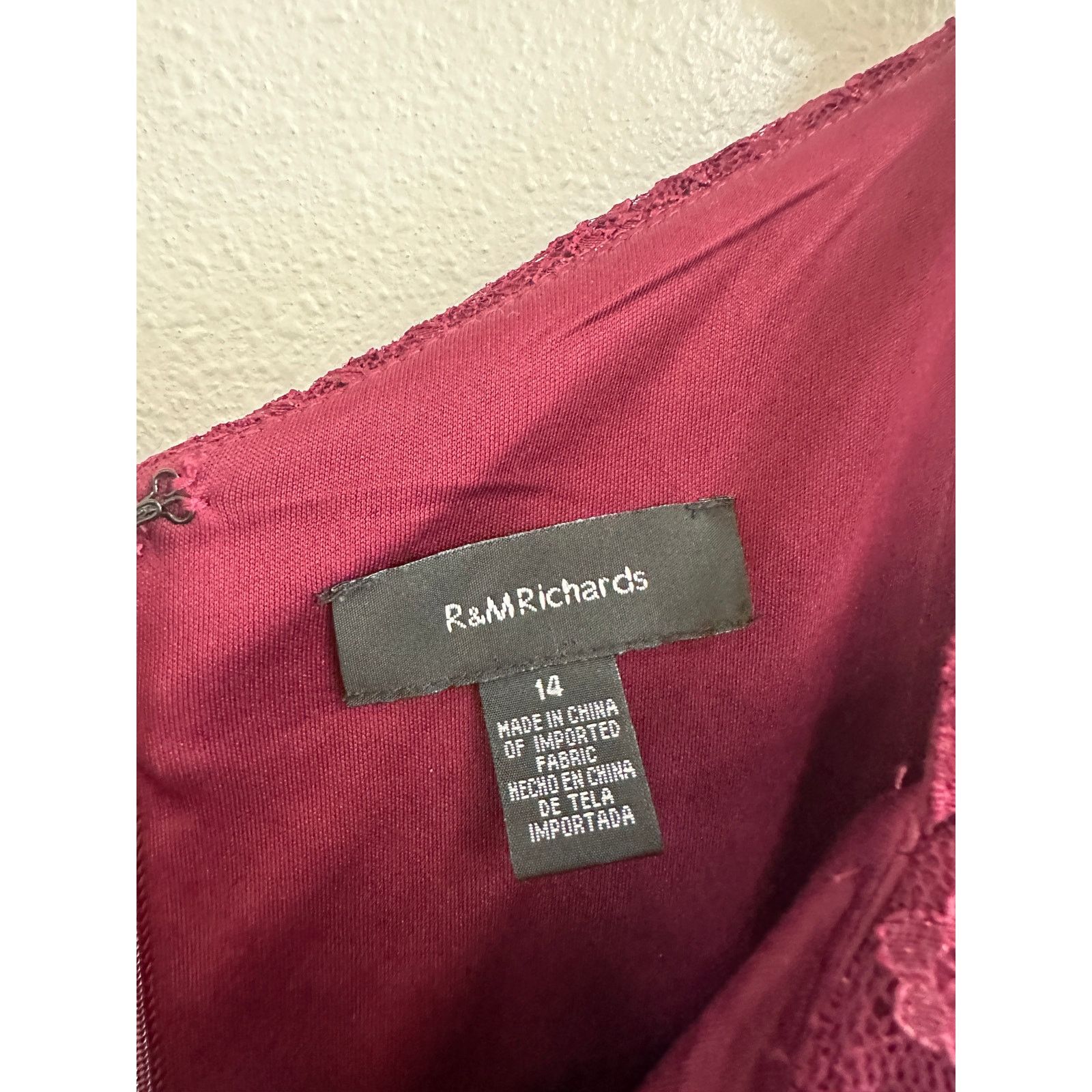 Other Burgundy Sparkle & Lace Gown size 14 Size XL / US 12-14 / IT 48-50 - 9 Thumbnail
