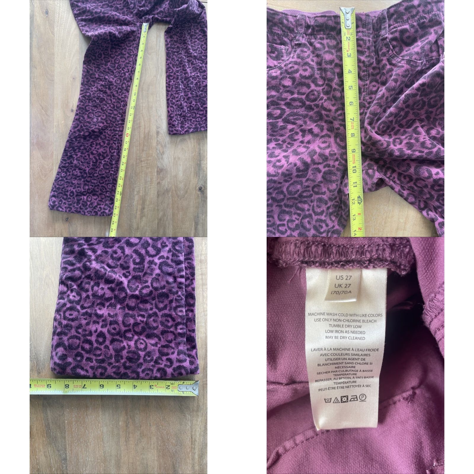 Vintage VINTAGE Pilcro The Pull-On Icon Corduroy Pants Womens 27x27 Pink Leopard Jeans 80s Animals Bohemian Hippie Cowboy Music Girls Womens Size 27" / US 4 / IT 40 - 8 Thumbnail