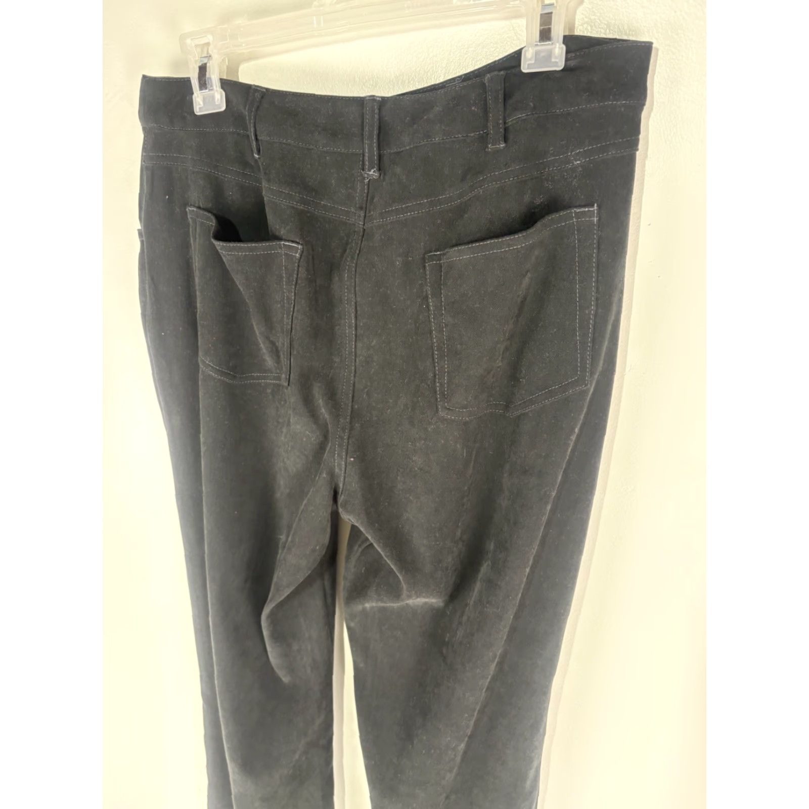 Denim & Co. Denim & Co Black Embroidered Wide Leg Dress Pants Womens Size 12 Size 34" / US 12 / IT 48 - 5 Thumbnail