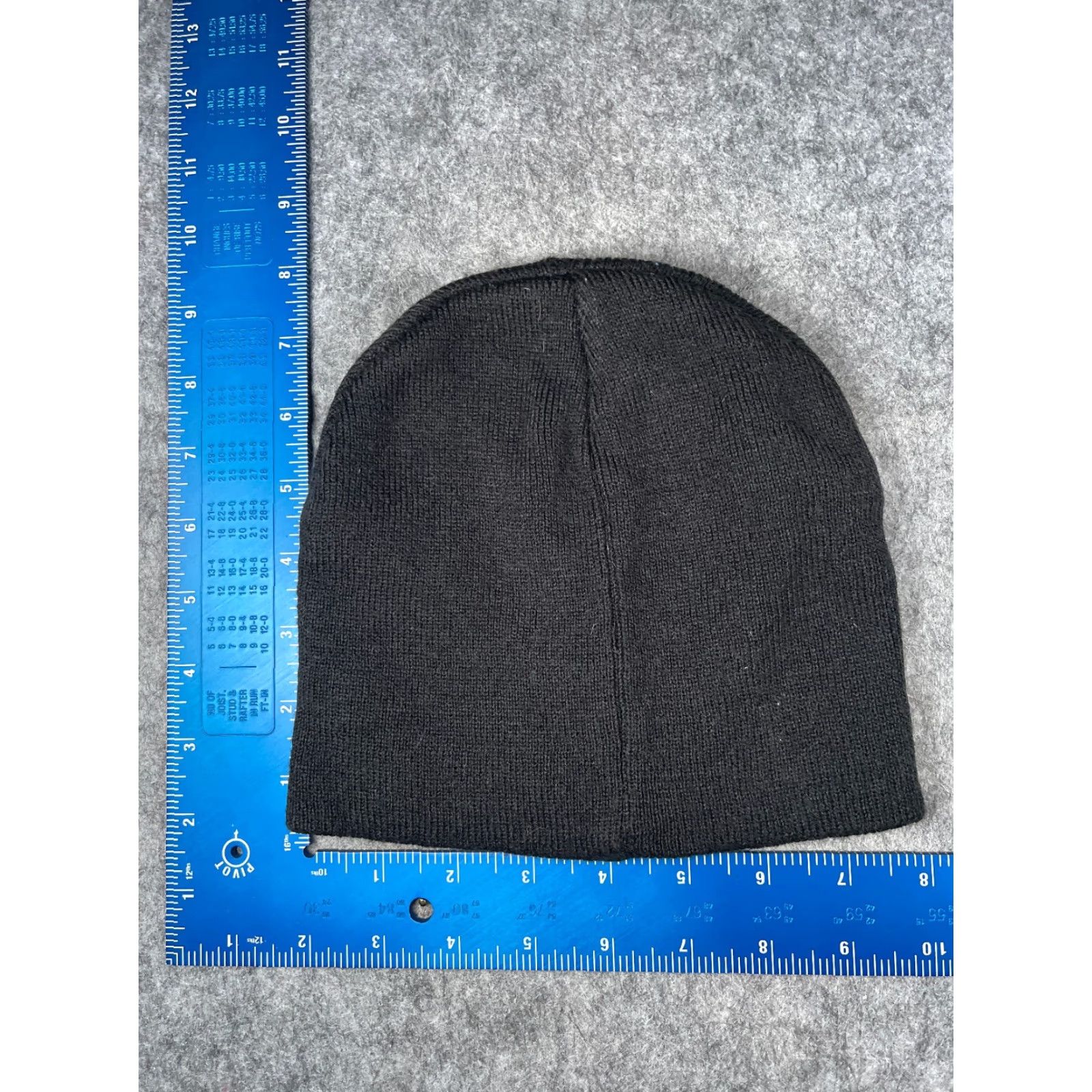 Vintage Shield & Wings Beanie Toque Beanie Adult One Size Black Blue Knit 100% Acrylic Skater Unbranded Unisex Hats Mens, Womens, Boys, Girls Size ONE SIZE - 3 Thumbnail