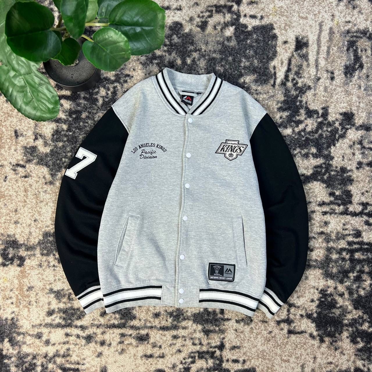 Majestic Majestic Los Angeles Kings Hockey Button Up Bomber Jacket Size US M / EU 48-50 / 2 - 1 Thumbnail