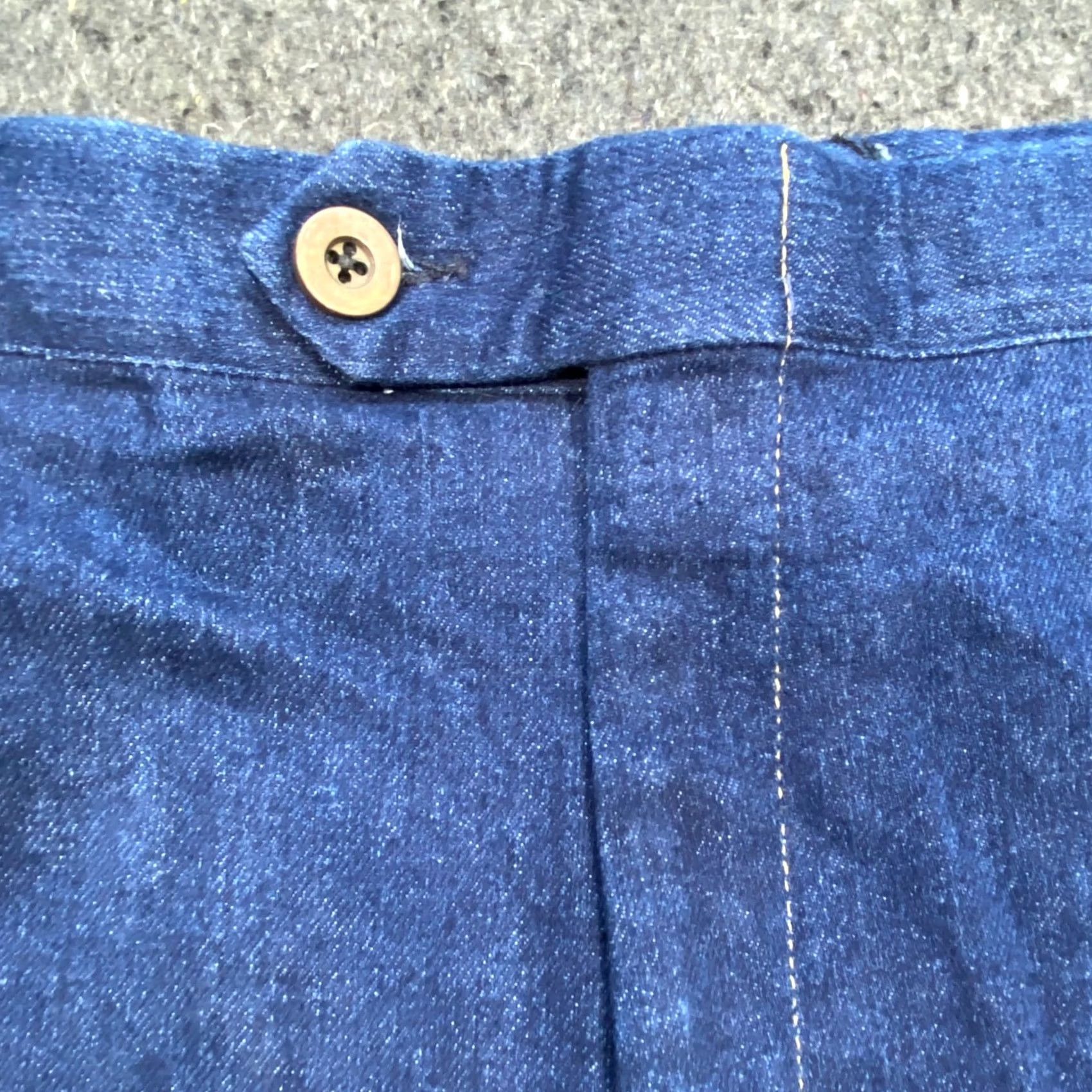 Denime VINTAGE Sansabelt Denim Trousers 36x30 Mens Blue Straight Leg Pants Size US 36 / EU 52 - 3 Thumbnail