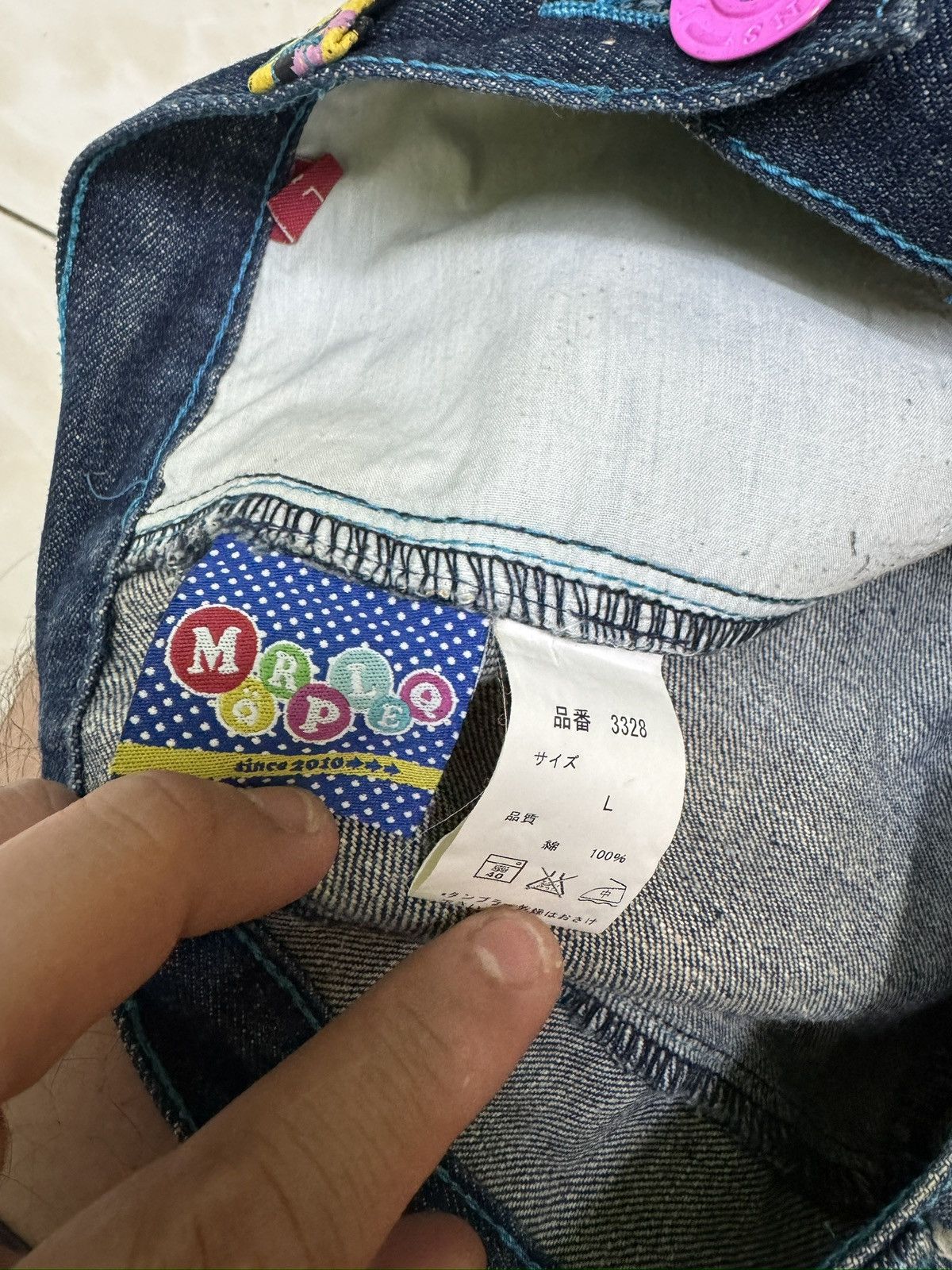 Japanese Brand Vintage CLASH!! MPLQ Daicock Printed Denim Jeans Size US 31 - 11 Thumbnail