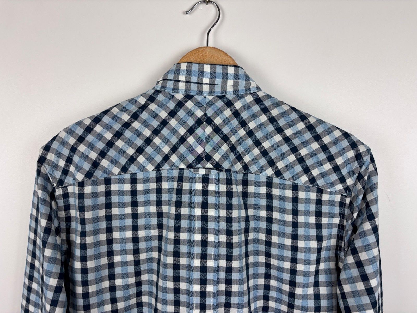 Fred Perry Fred Perry Long Sleeve Button Down Check Shirt Blue Size L Size US L / EU 52-54 / 3 - 6 Thumbnail