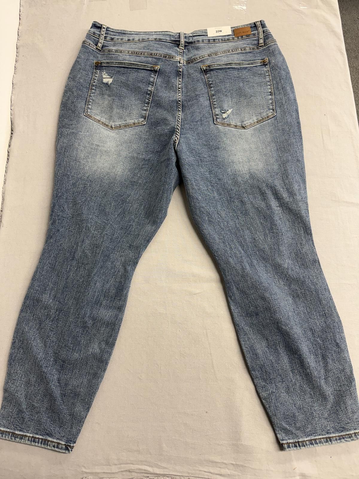 Other Judy Blue Jeans Hi-Rise Destroyed Slim Fit NWT Size 22W Size 42" / US 20 - 2 Thumbnail