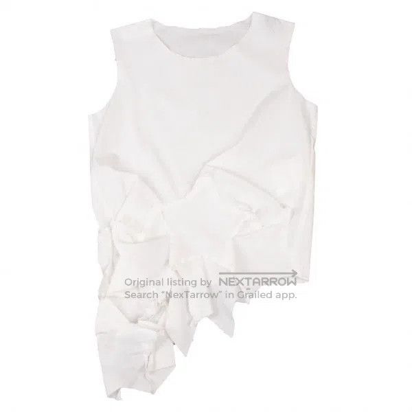 Comme des Garcons Comme Des Garcons White Retro Design Vest Top Size S / US 4 / IT 40 - 2 Thumbnail