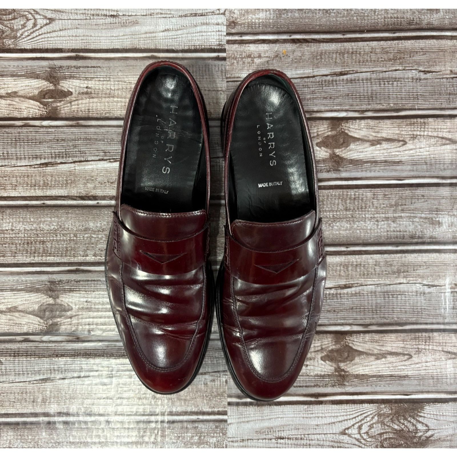 Harrys Of London Harrys of London Classic Leather Penny Loafers size 42 US 9 Size US 9 / EU 42 - 10 Thumbnail