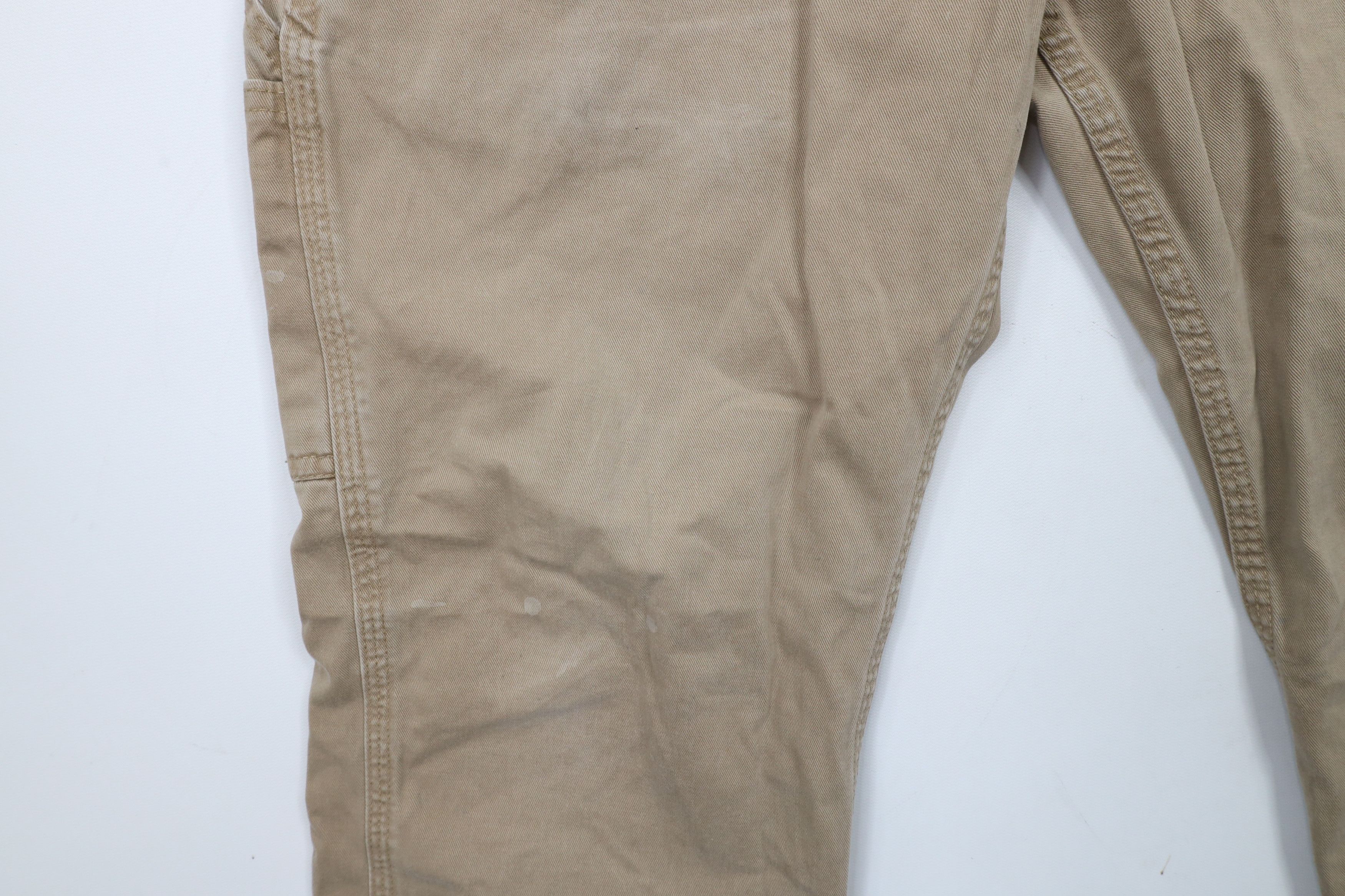 Carhartt × Vintage Vintage Y2K Carhartt Relaxed Fit Dungaree Pants Dark Khaki Size US 32 / EU 48 - 7 Thumbnail