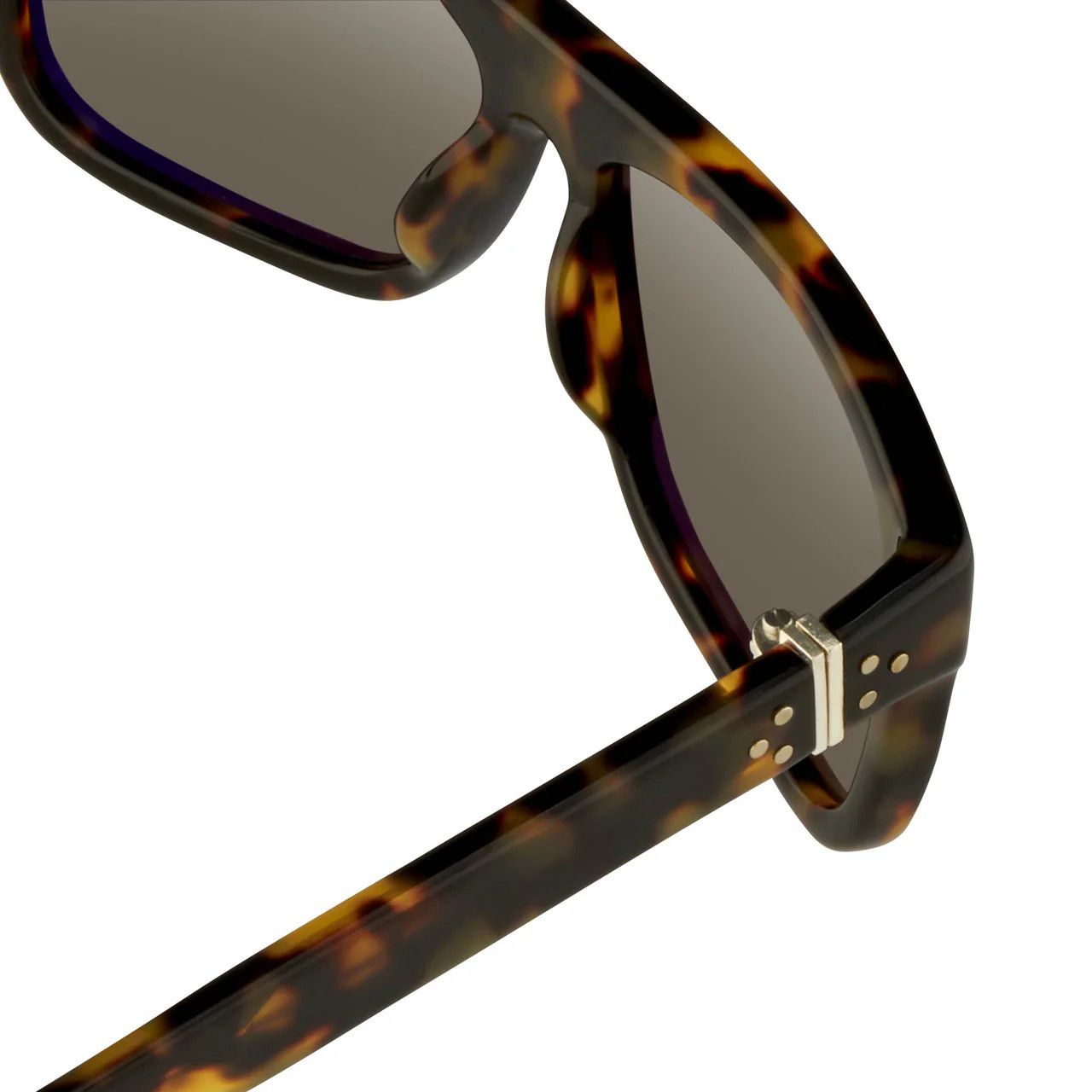 Ann Demeulemeester Ann Demeulemeester Sunglasses Flat Top Tortoise and Grey Size ONE SIZE - 9 Thumbnail